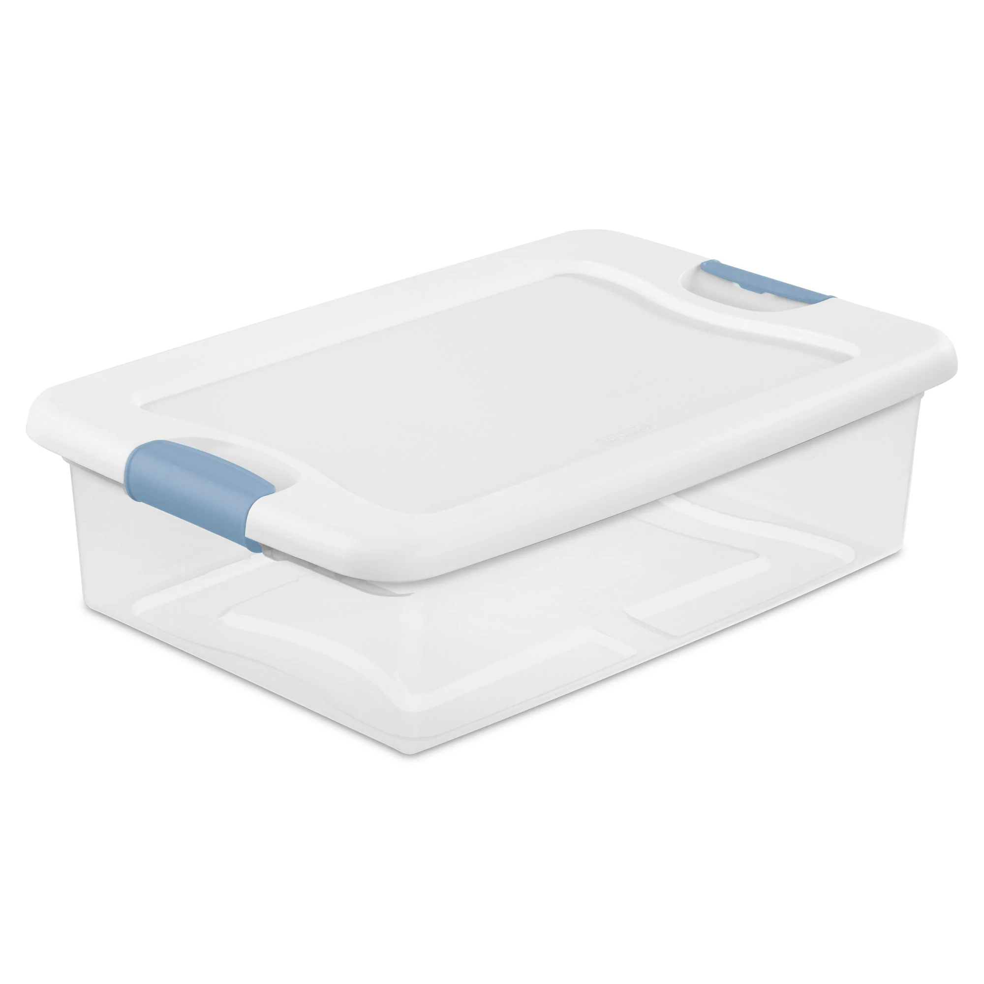 Sterilite 32 Quart Clear Stackable Latching Storage Box Containers, 18 Pack - Image 10