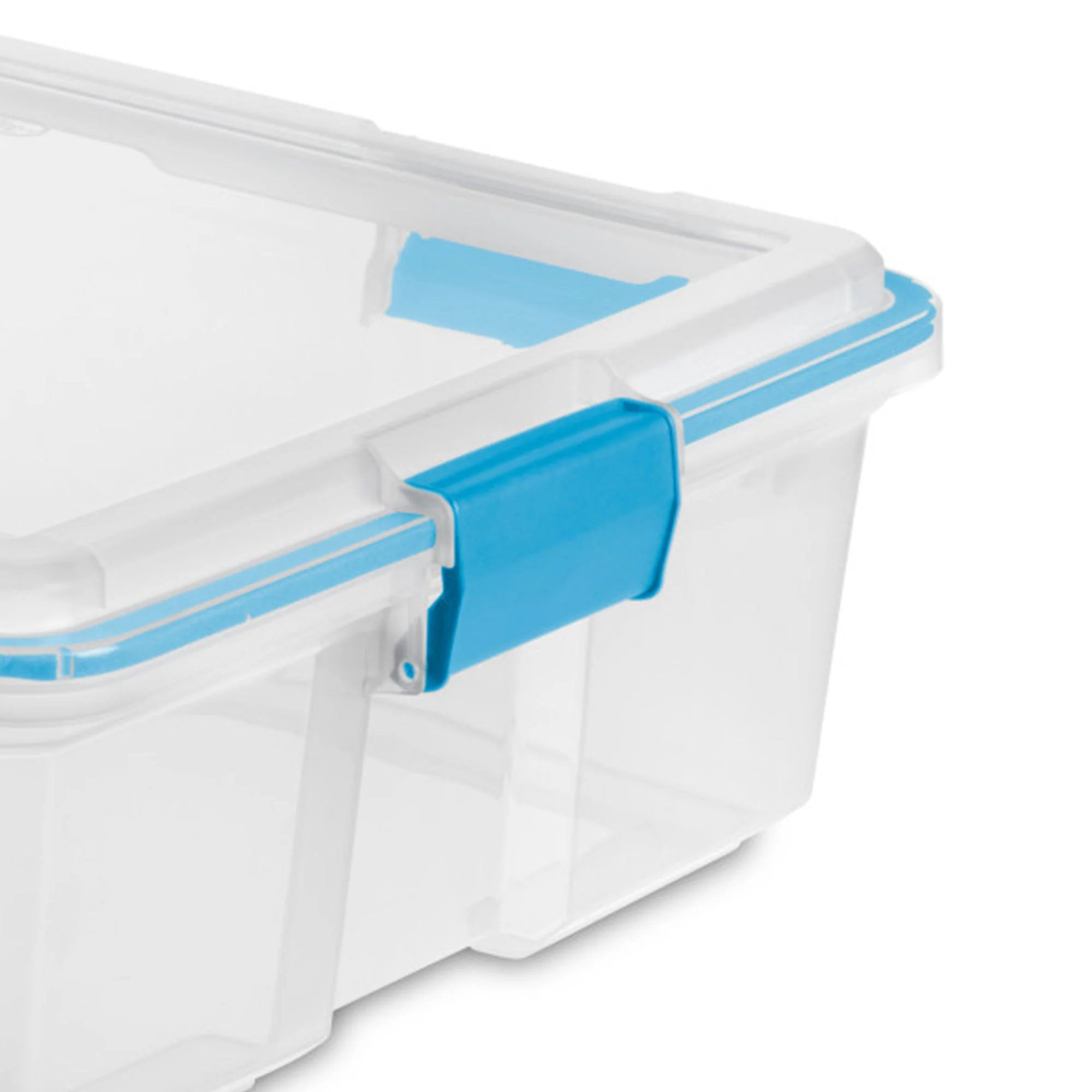 Sterilite 37 Quart Clear Plastic Home Storage Tote Bin with Secure Lids, 12 Pack - Image 10