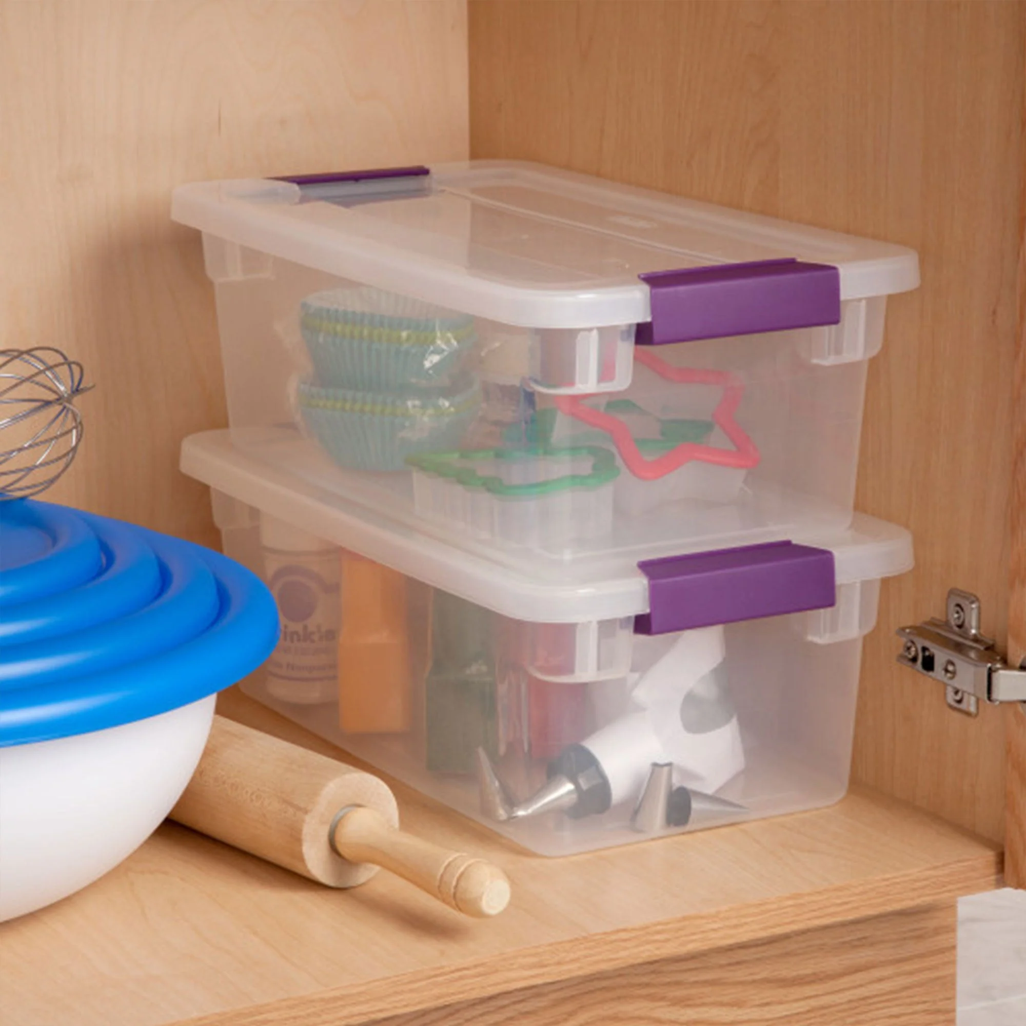 Sterilite 6 Quart Plastic ClearView Latch Box Storage Container Tote, 48 Pack - Image 5