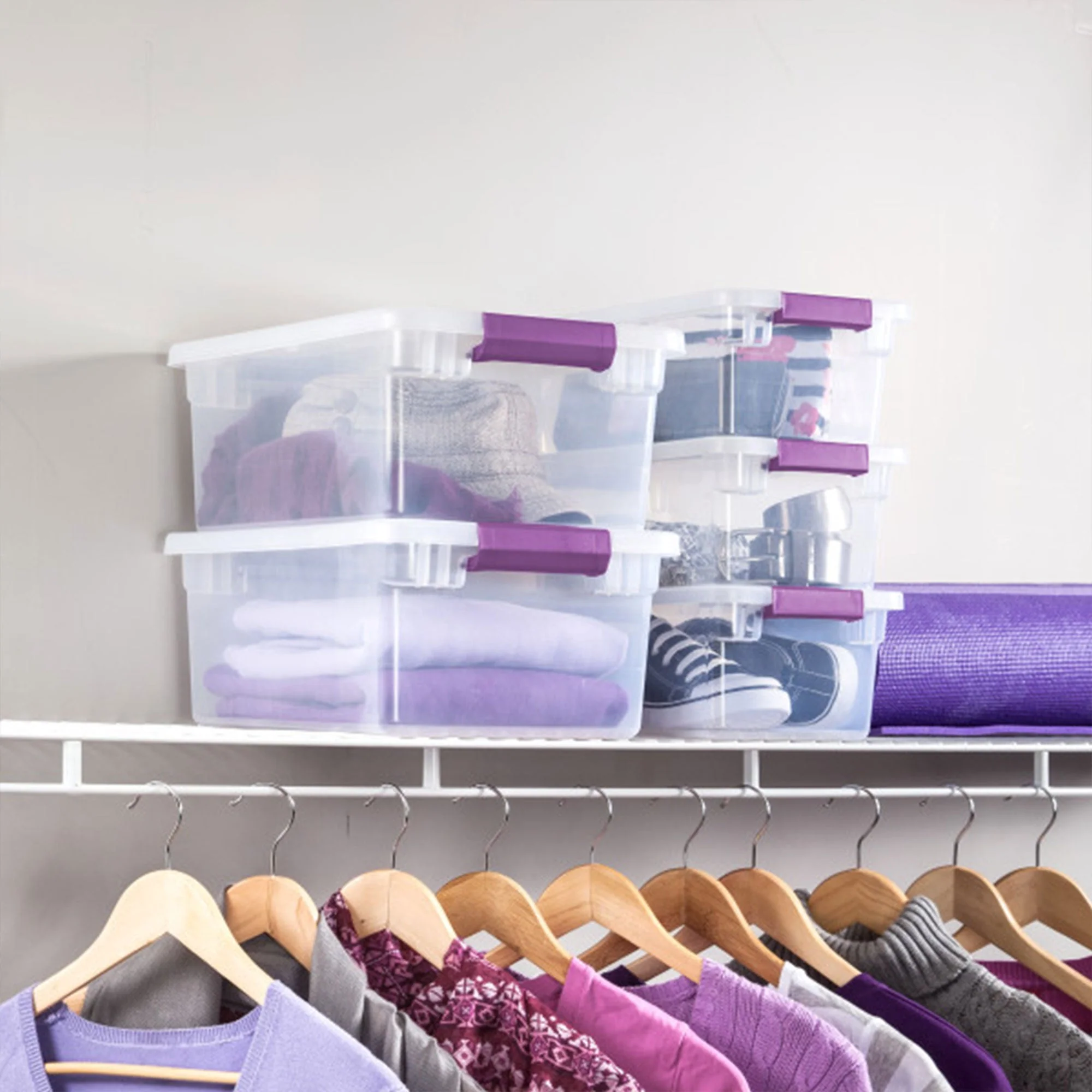 Sterilite 6 Quart Plastic ClearView Latch Box Storage Container Tote, 48 Pack - Image 7