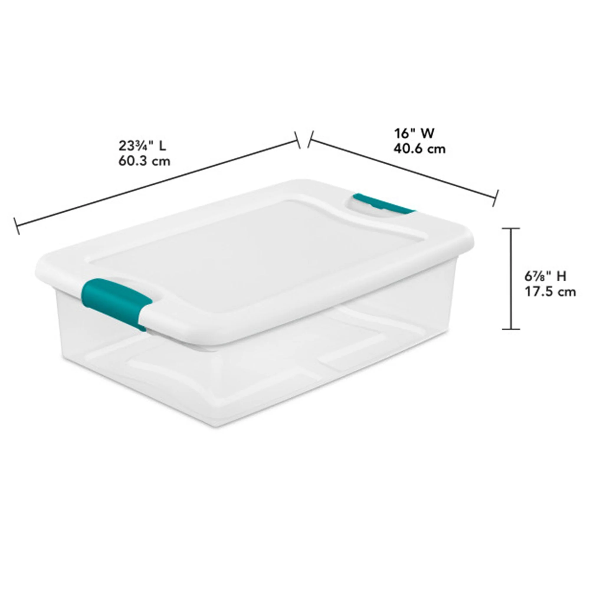 Sterilite 6 Sets of 32 Quart Latch Lid Tote & 12 Sets of 15 Quart Latch Lid Tote - Image 2
