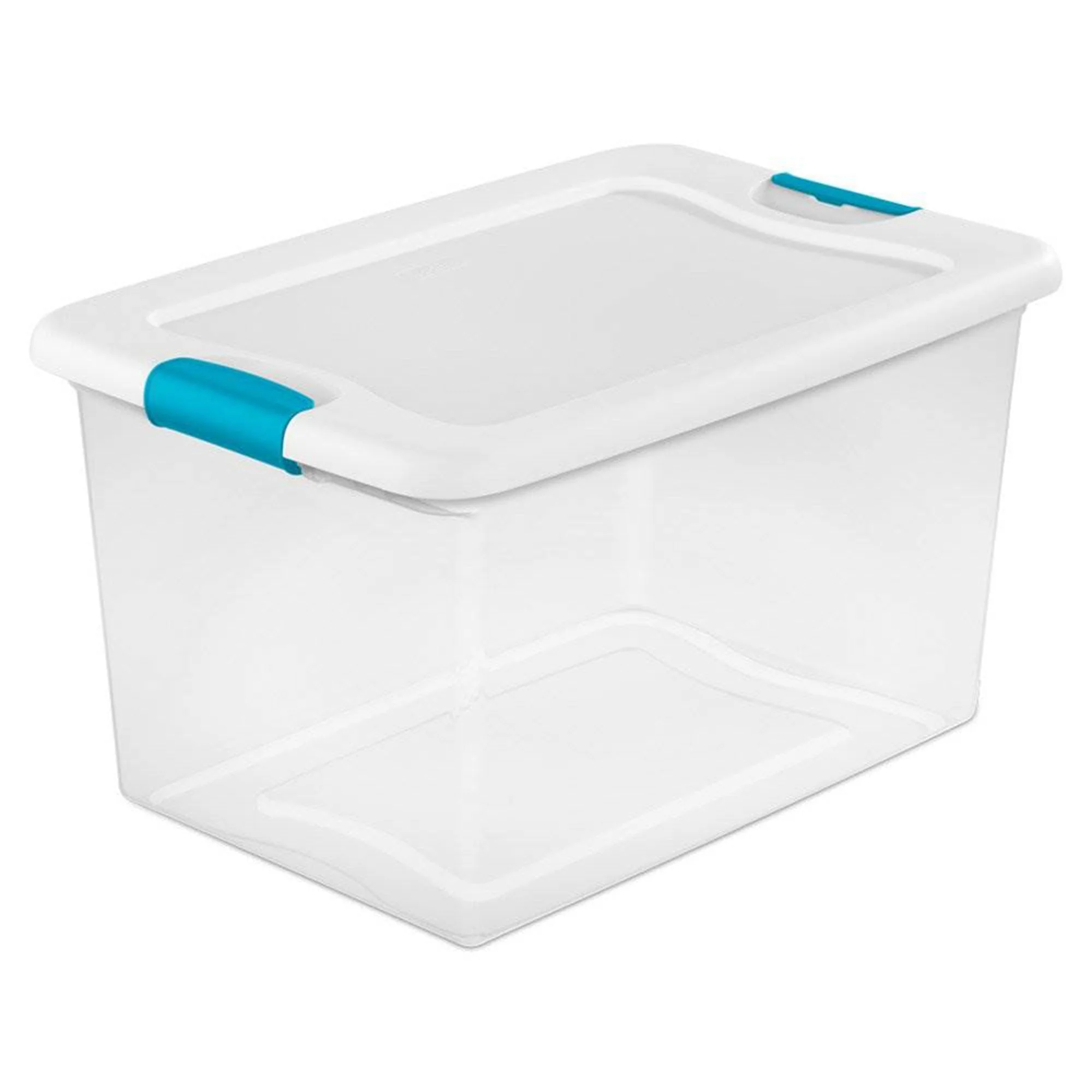 Sterilite 64 Quart Latching Storage Tote Box (6 Pack) + Deep Clip Box (4 Pack) - Image 2