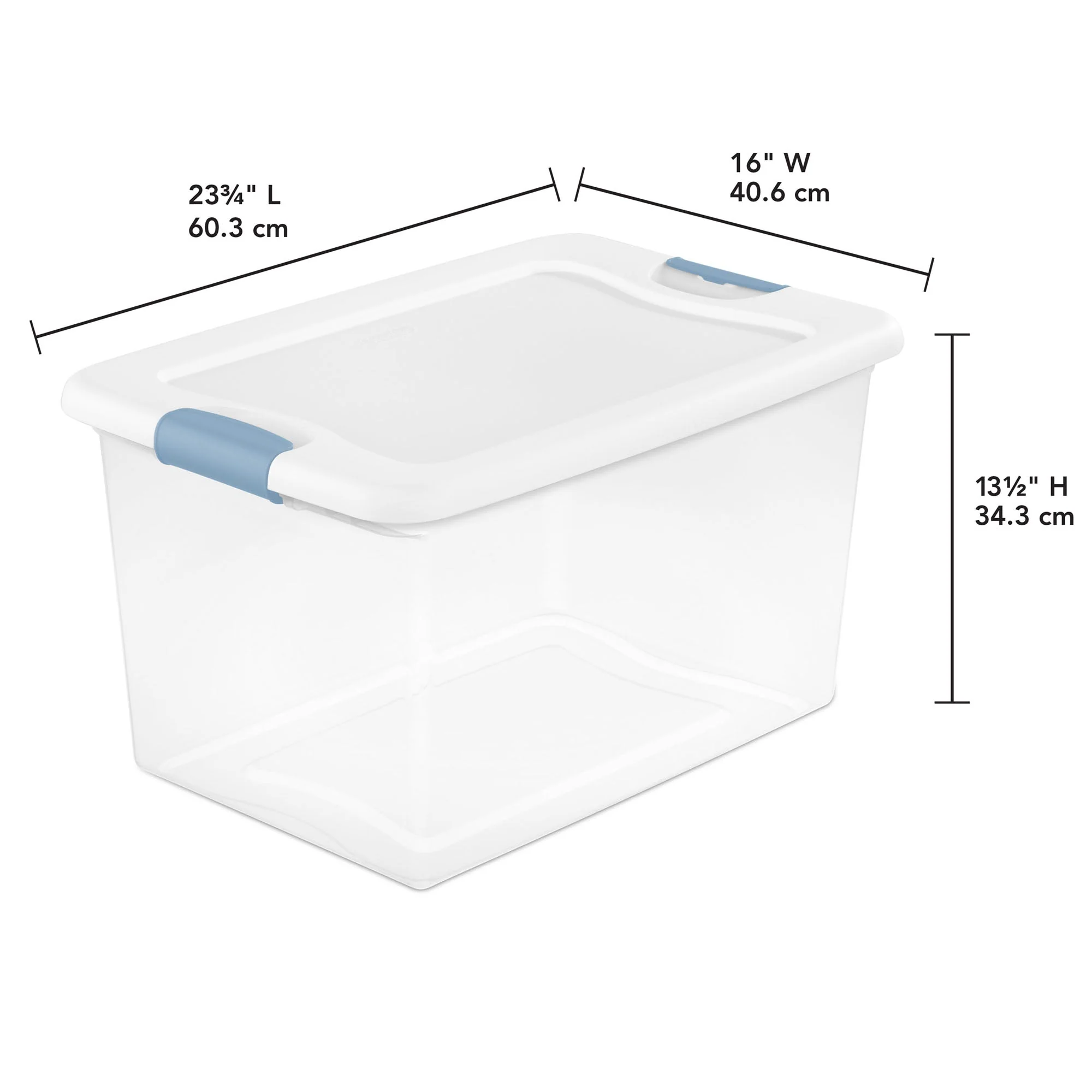 Sterilite 70 Quart Ultra Latch Storage Box (4 Pack) & 64 Qt. Container (6 Pack) - Image 3