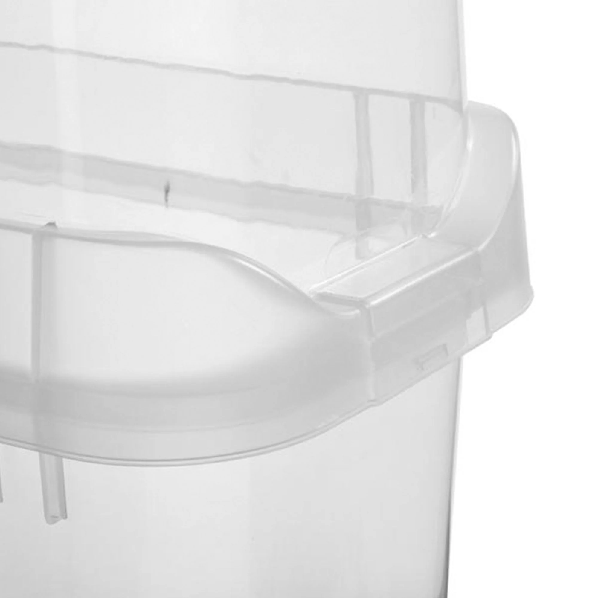 Sterilite 8 Pack Vertical Wrap Storage Box, Holds 25 Rolls, 40" Tall, Clear - Image 5