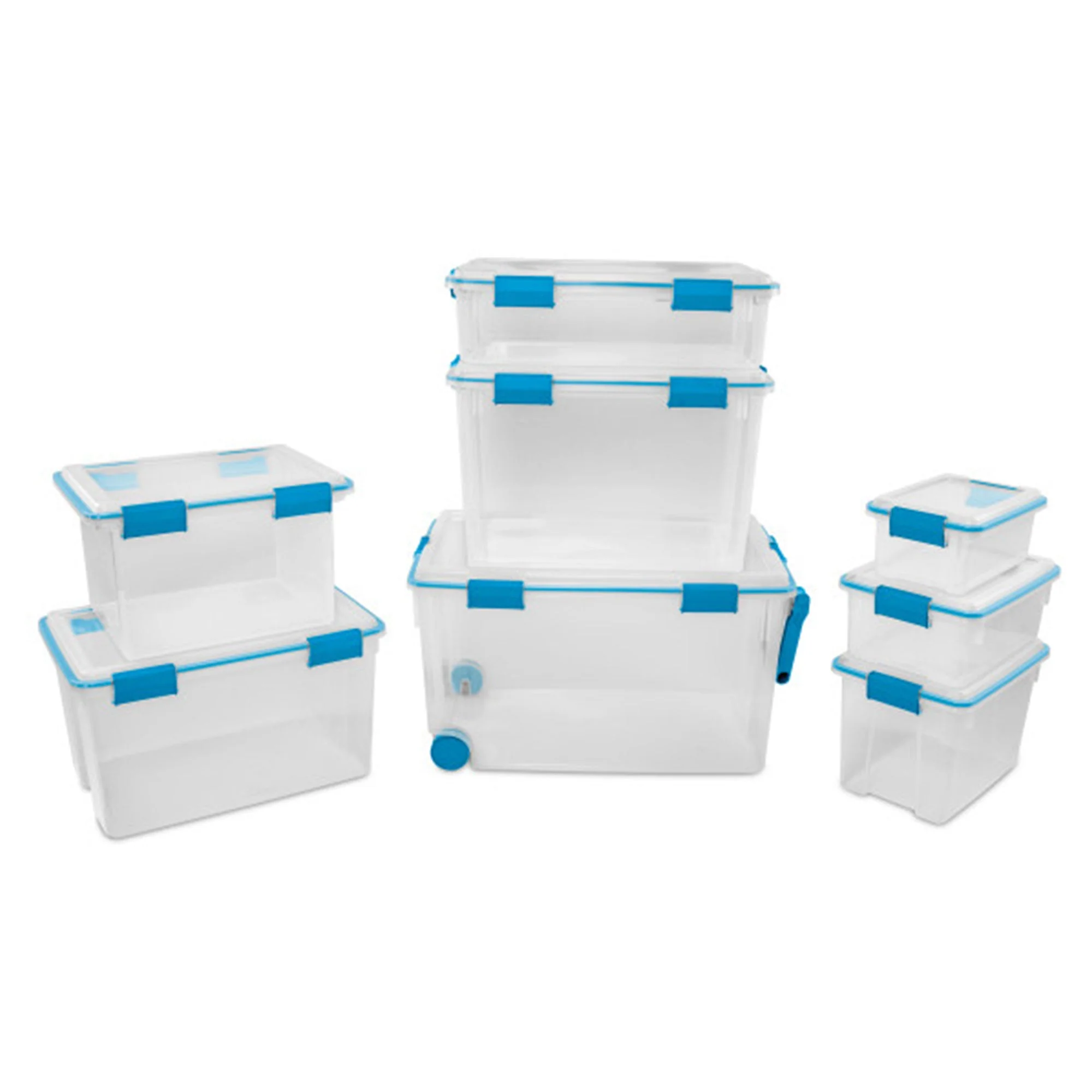 Sterilite 80 Quart Gasket Box, Stackable Storage Bin with Latching Lid, 4 Pack - Image 10