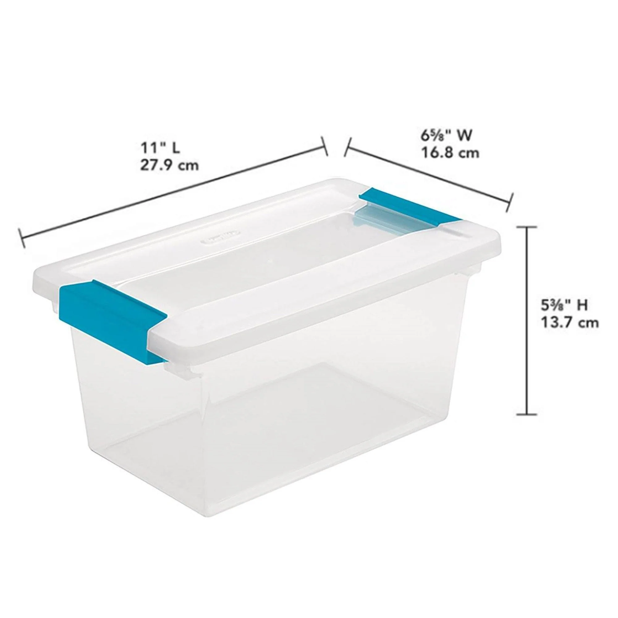 Sterilite Clear Medium Storage Tote, 12 Pack, and Large Storage Tote, 12 Pack - Image 12