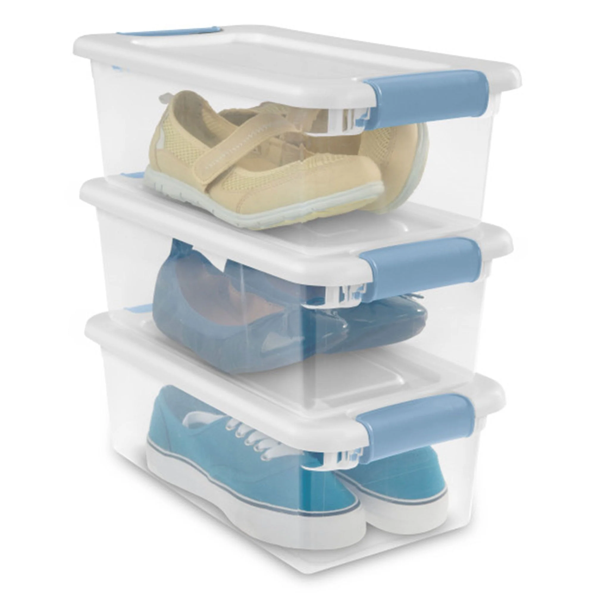 Sterilite Clear Plastic 6 Quart Storage Box Container with Latching Lid, 24 Pack - Image 10