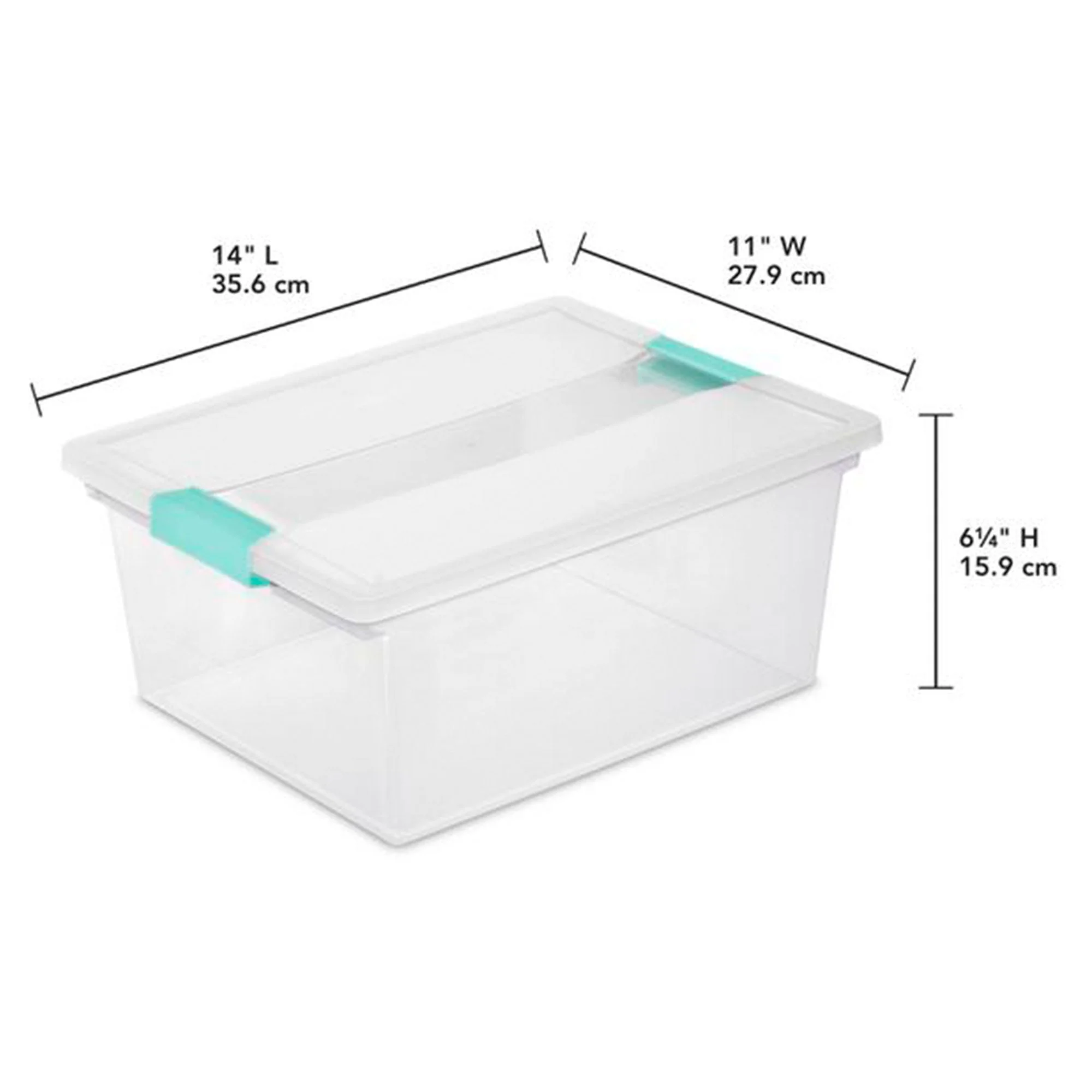 Sterilite Deep Clip Storage Box Container, 8 Pack & Medium Clip Box, 4 Pack - Image 5