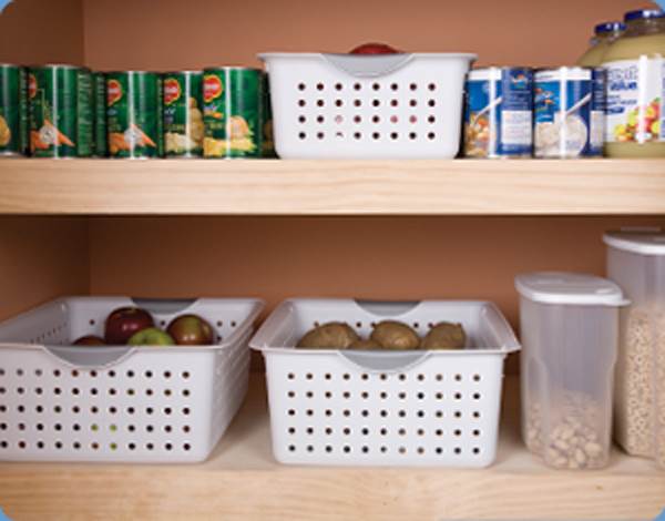 Sterilite Deep & Medium Ultra Plastic Storage Bin Organizer Basket Pair (6 Pack) - Image 10