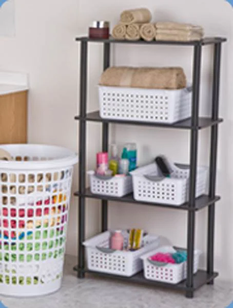 Sterilite Deep & Medium Ultra Plastic Storage Bin Organizer Basket Pair (6 Pack) - Image 7