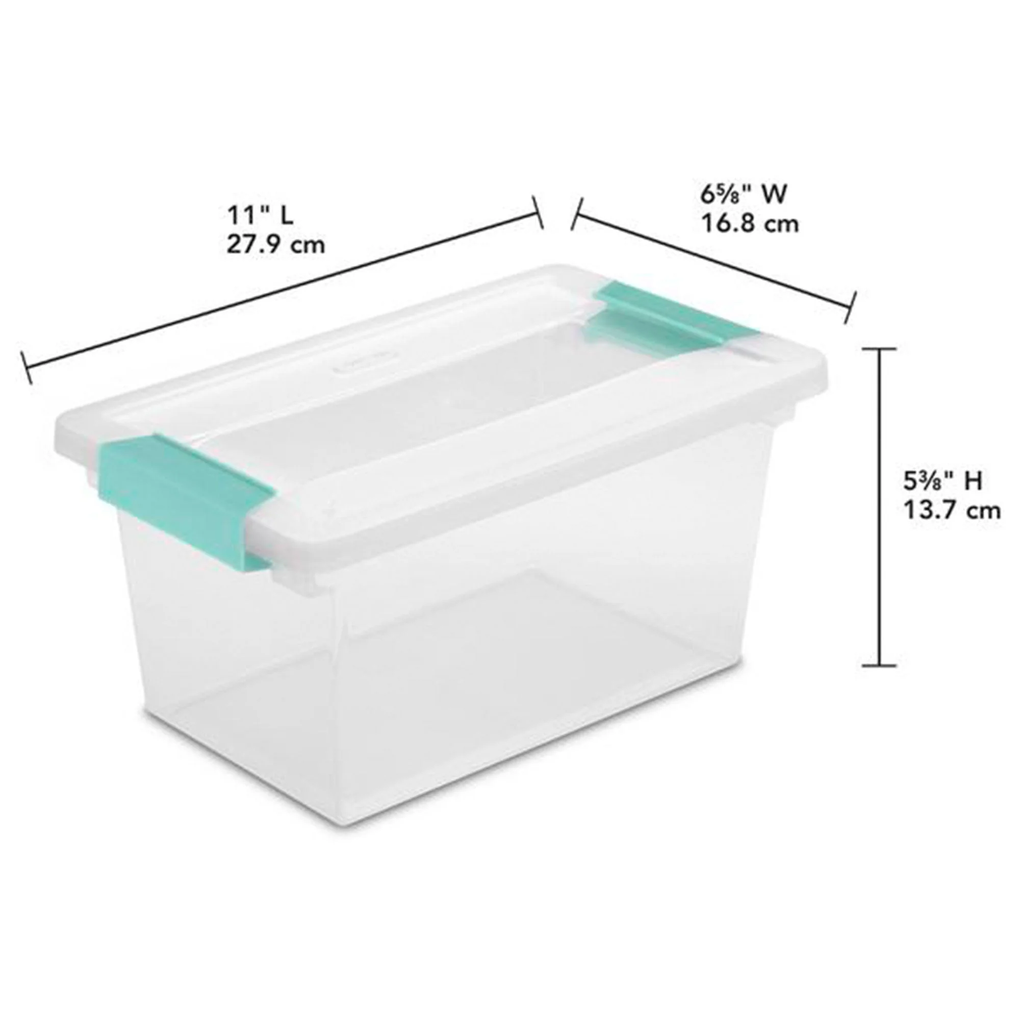 Sterilite Medium Clear Storage Tote, 4 Pack, & Large Clear Storage Tote, 4 Pack - Image 8