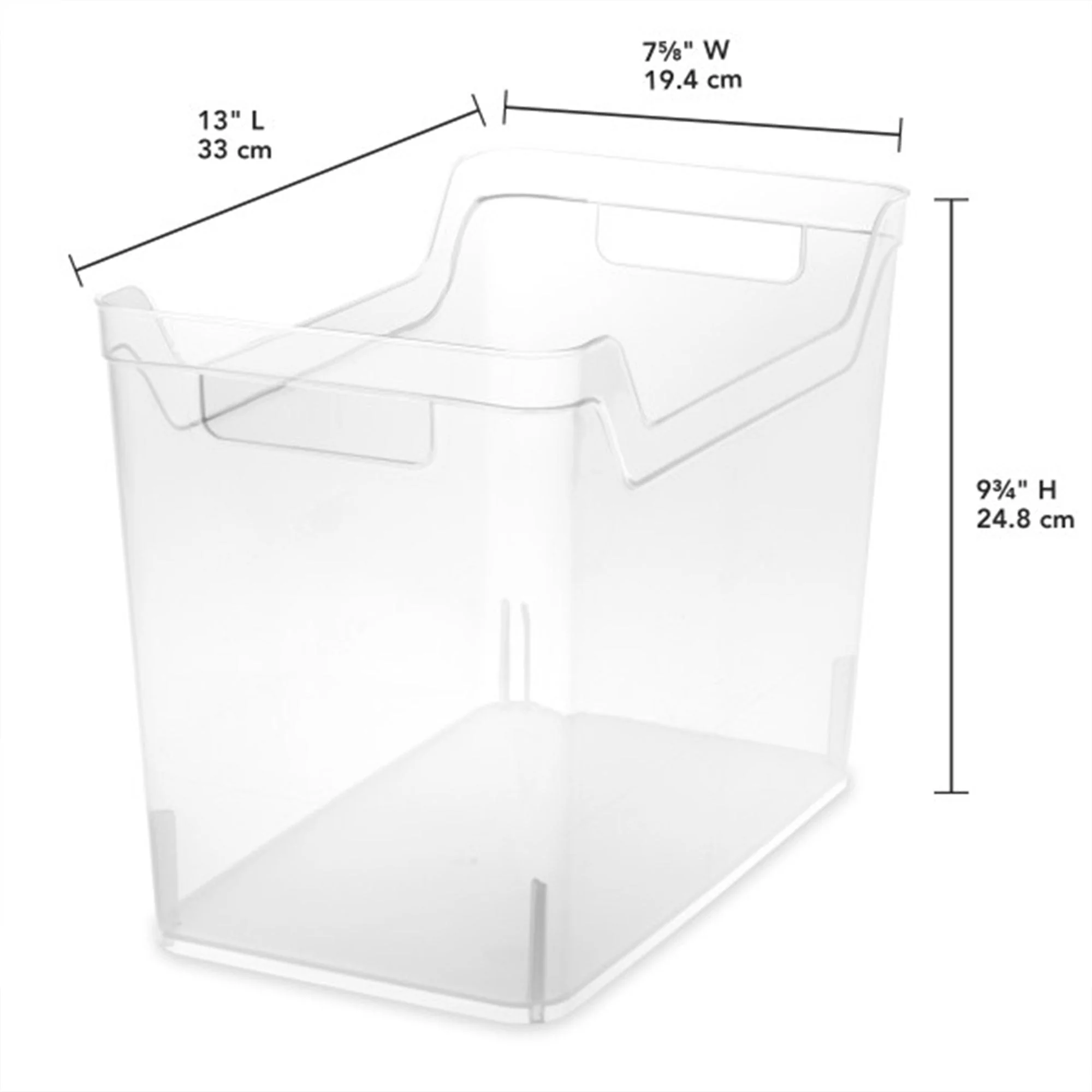 Sterilite Medium Shelf Home Storage Organizing Plastic Container, 6 Pack, Clear - Image 2