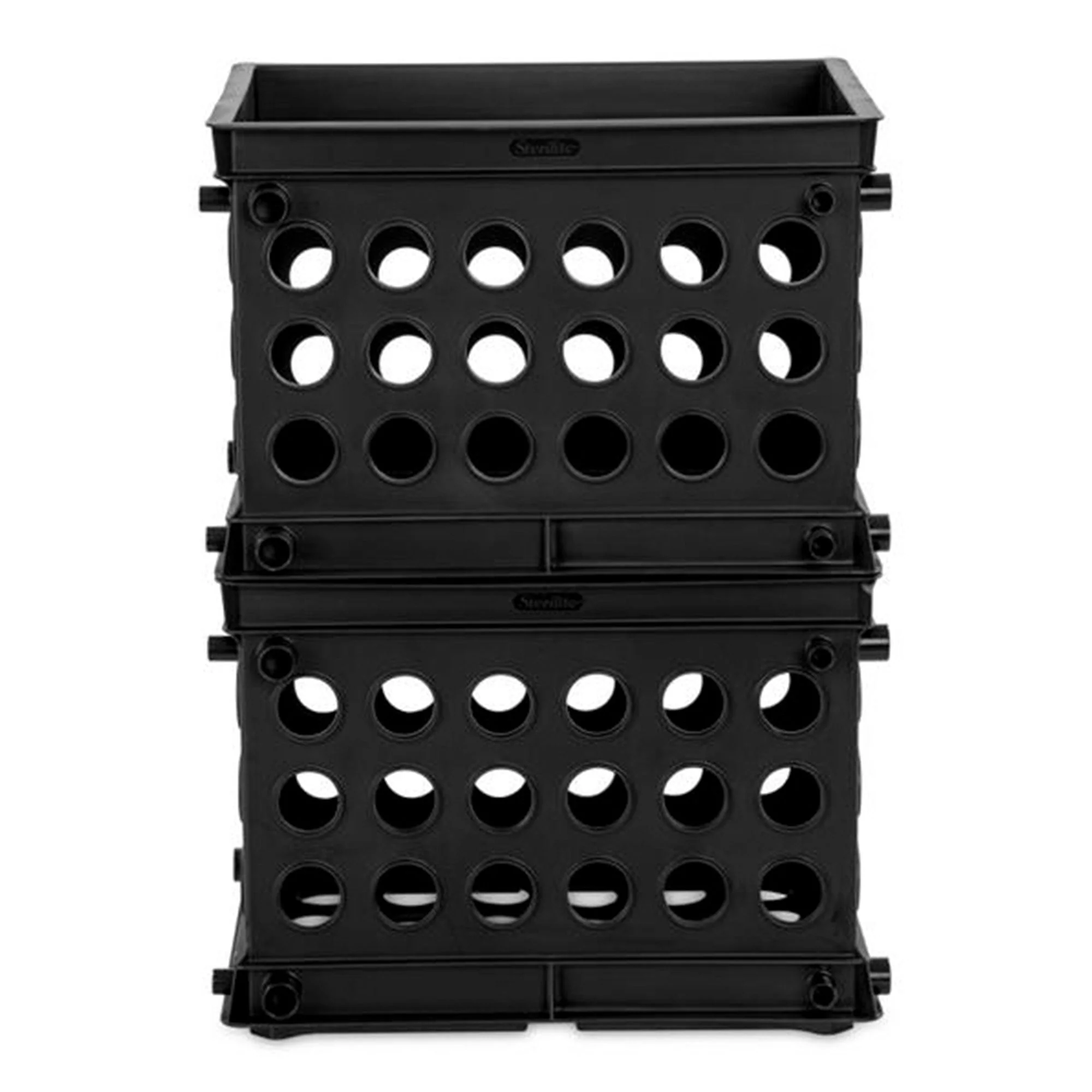 Sterilite Mini Crate Stackable Plastic Storage Bin Organizer w/ Handles, 12 Pack - Image 11