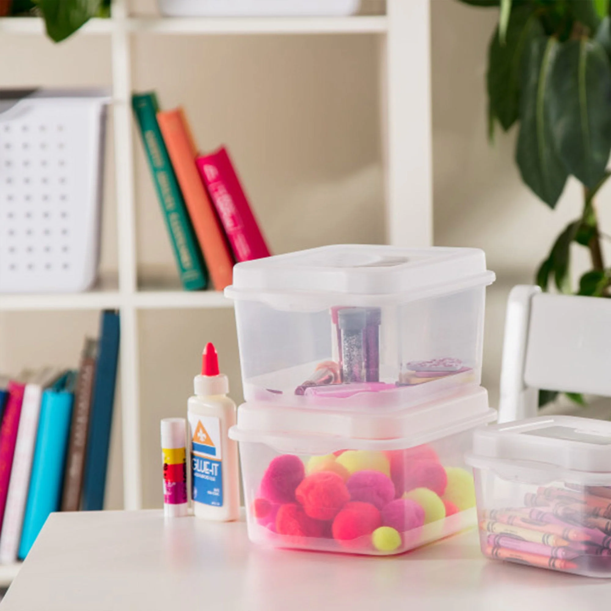Sterilite Plastic FlipTop Hinged Storage Box Container w/ Latching Lid (12 Pack) - Image 7