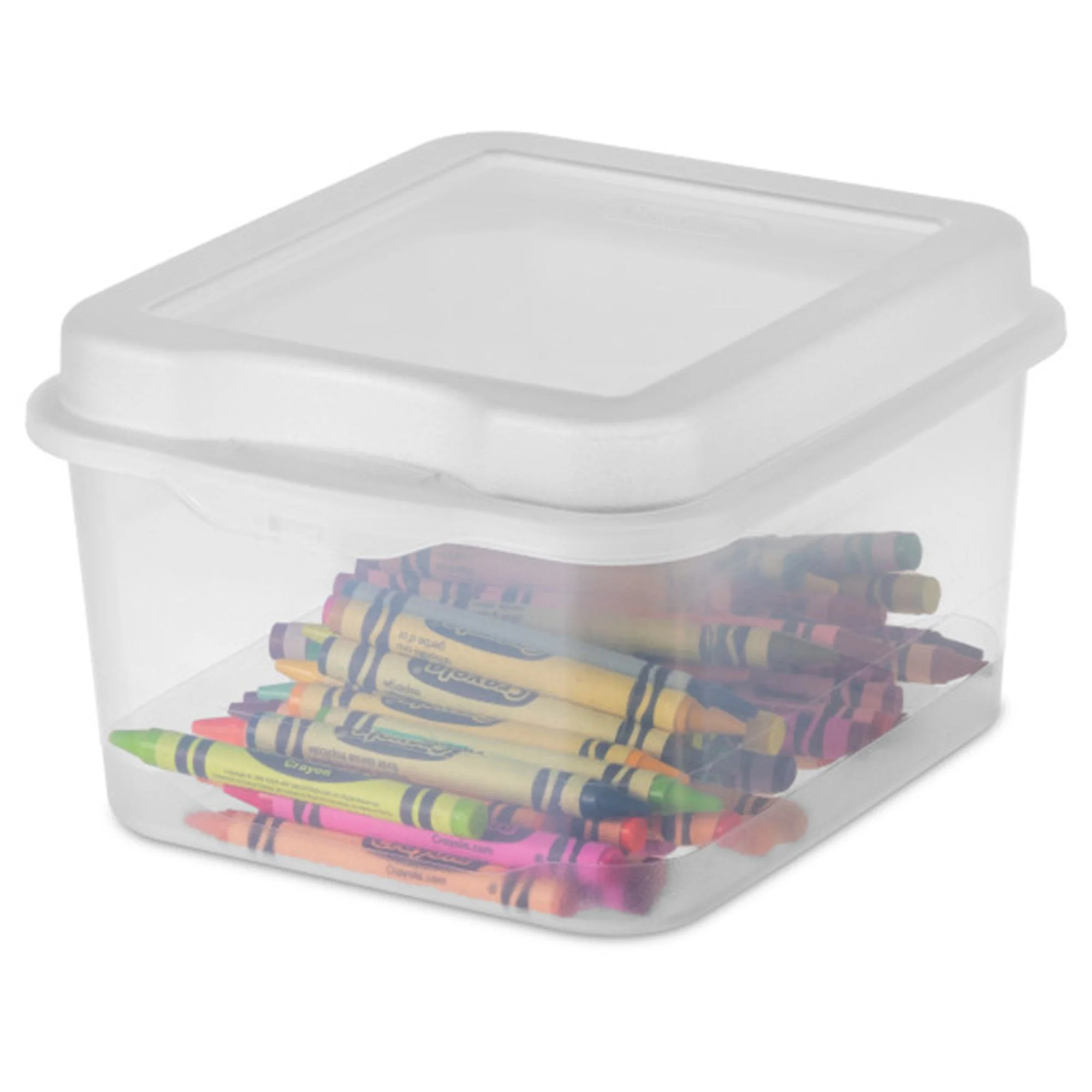 Sterilite Plastic FlipTop Hinged Storage Box Container w/ Latching Lid (12 Pack) - Image 9