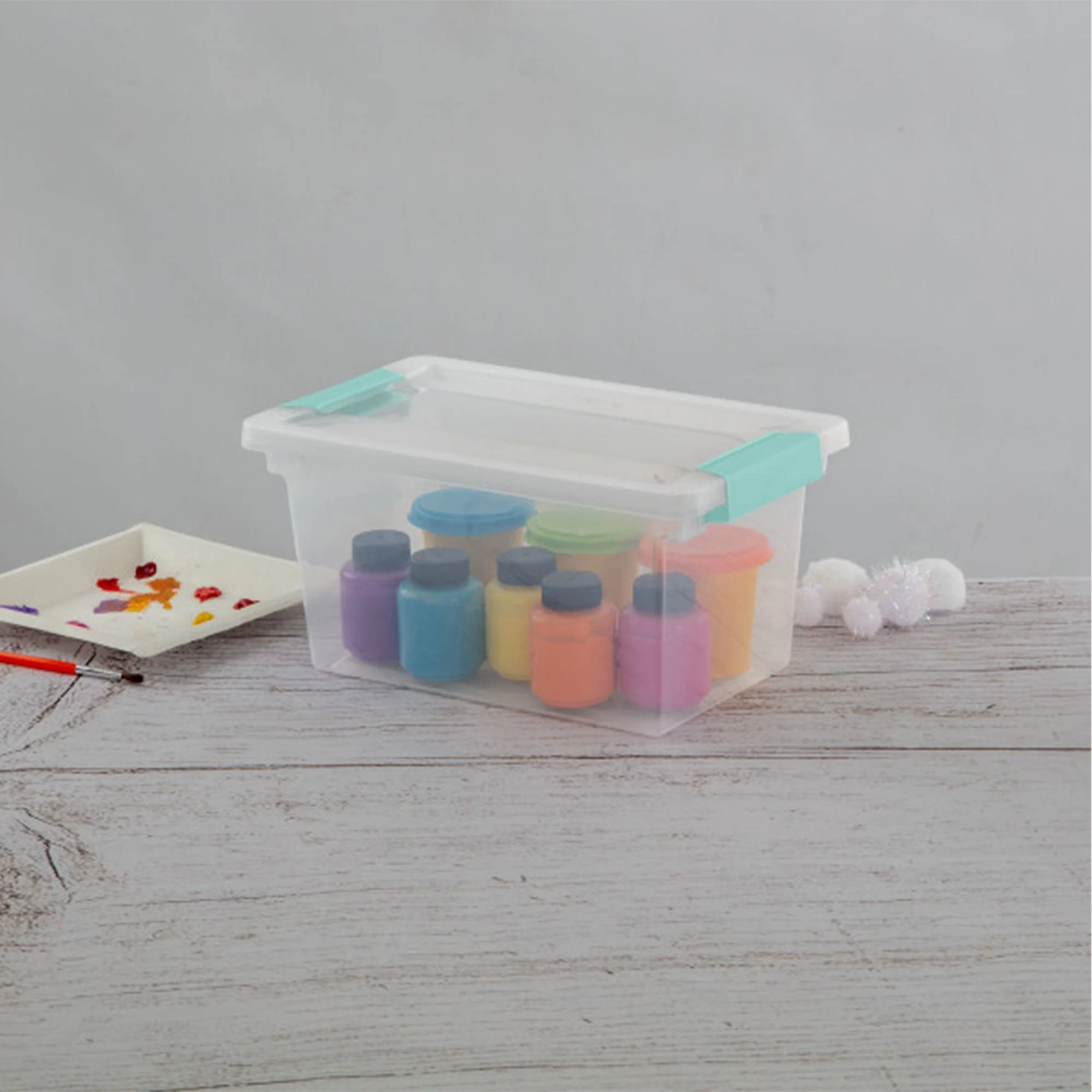 Sterilite Plastic Medium Clip Storage Box Container with Latching Lid, 8 Pack - Image 10