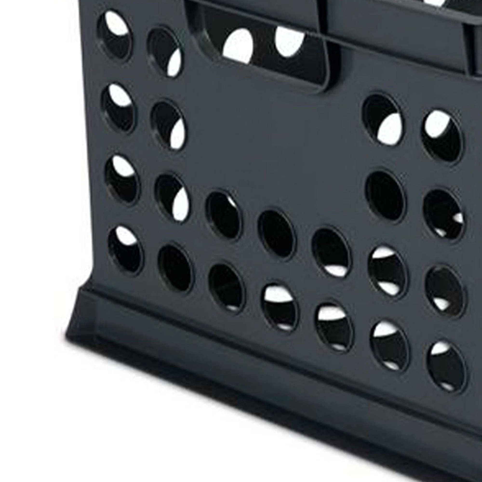 Sterilite Stackable Plastic Storage Open Crate Bin Organizer Box, Black, 12 Pack - Image 8
