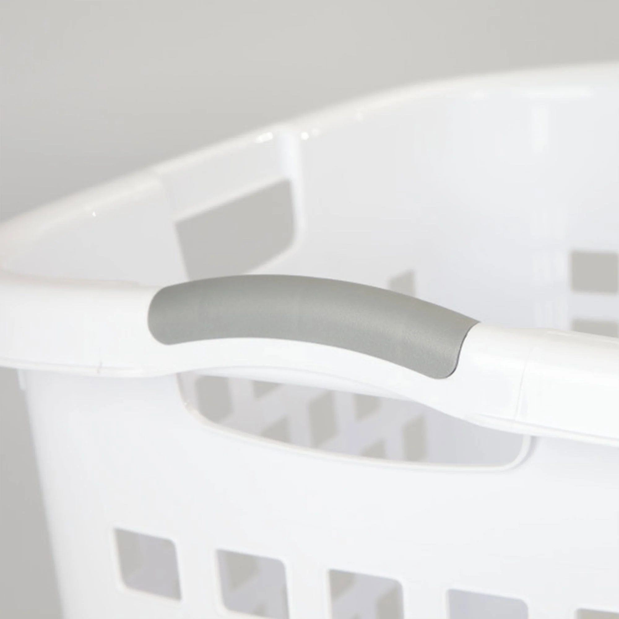Sterilite Ultra Easy Carry Dirty Clothes Laundry Basket Hamper, White (8 Pack) - Image 6