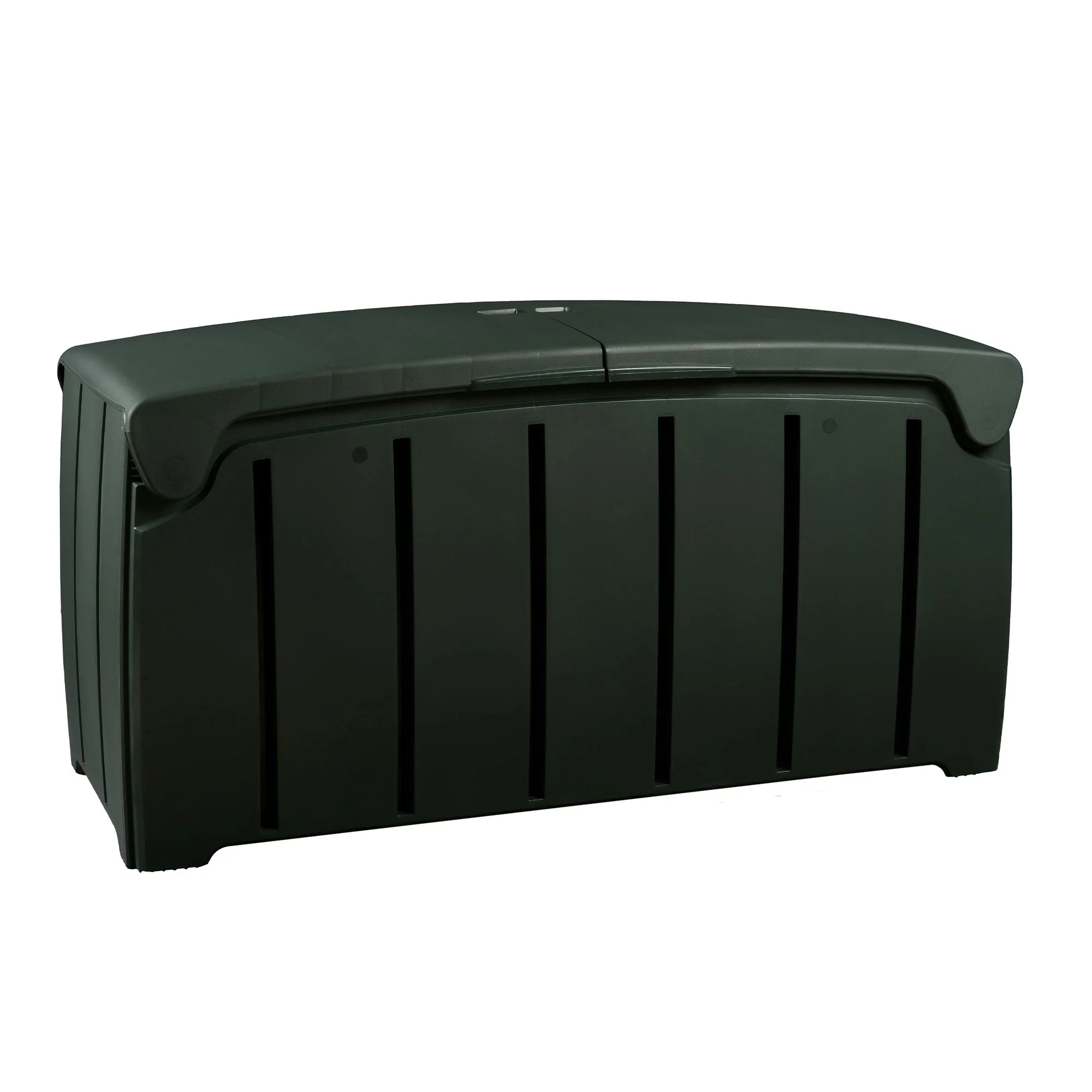 Strata Products Outdoor 85 Gal/321L Patio Storage Deck Box w/Dual Door Lid,Black - Image 6