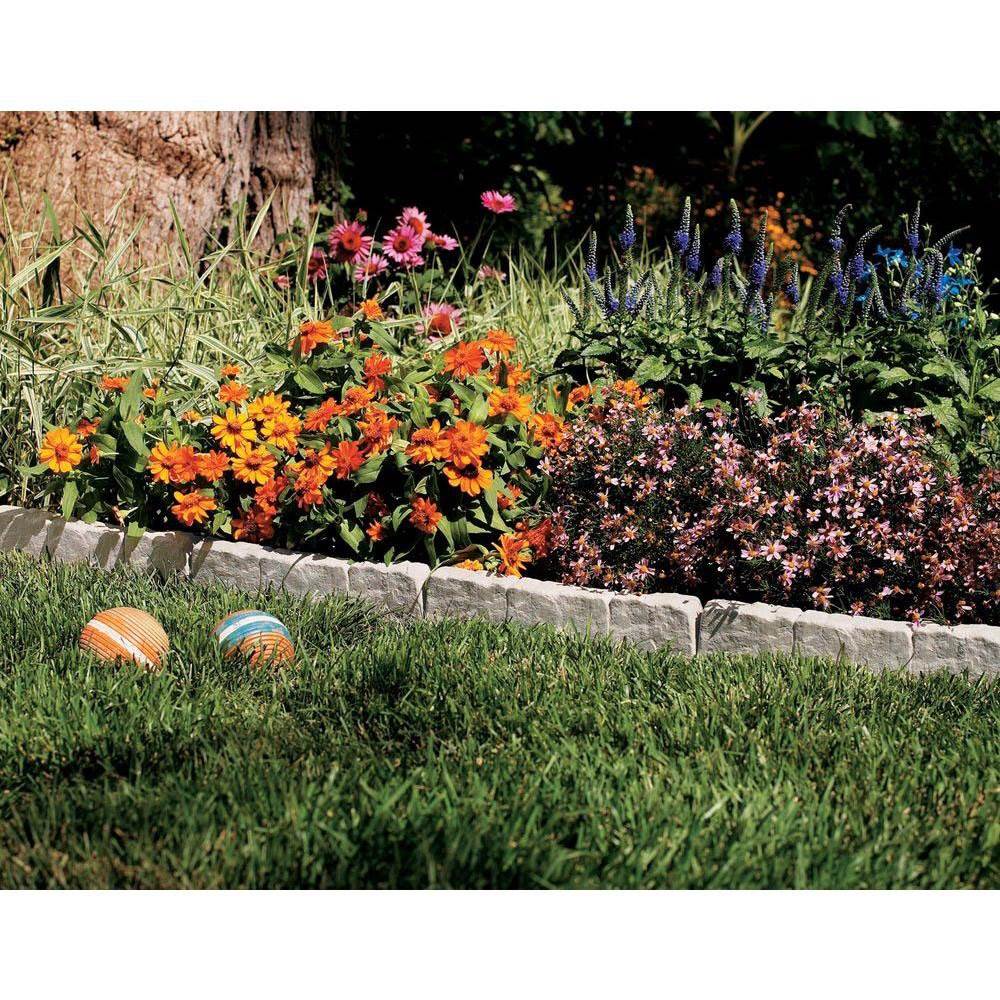 Suncast 10 Piece Landscape Design Border Decorative Rock Stone Edging (4 Pack) - Image 7