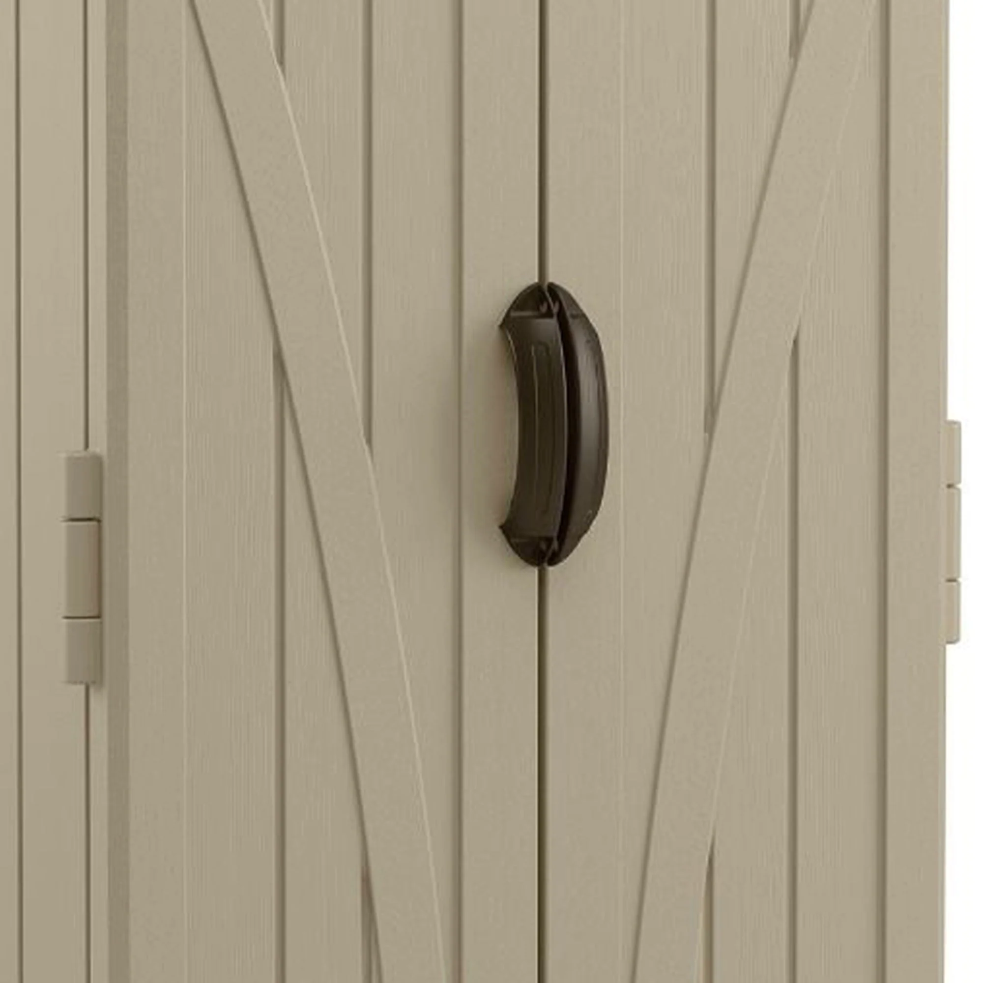 Suncast 22 Cubic Feet All-Weather Vertical Tall Outdoor Storage Shed, Brown - Image 7