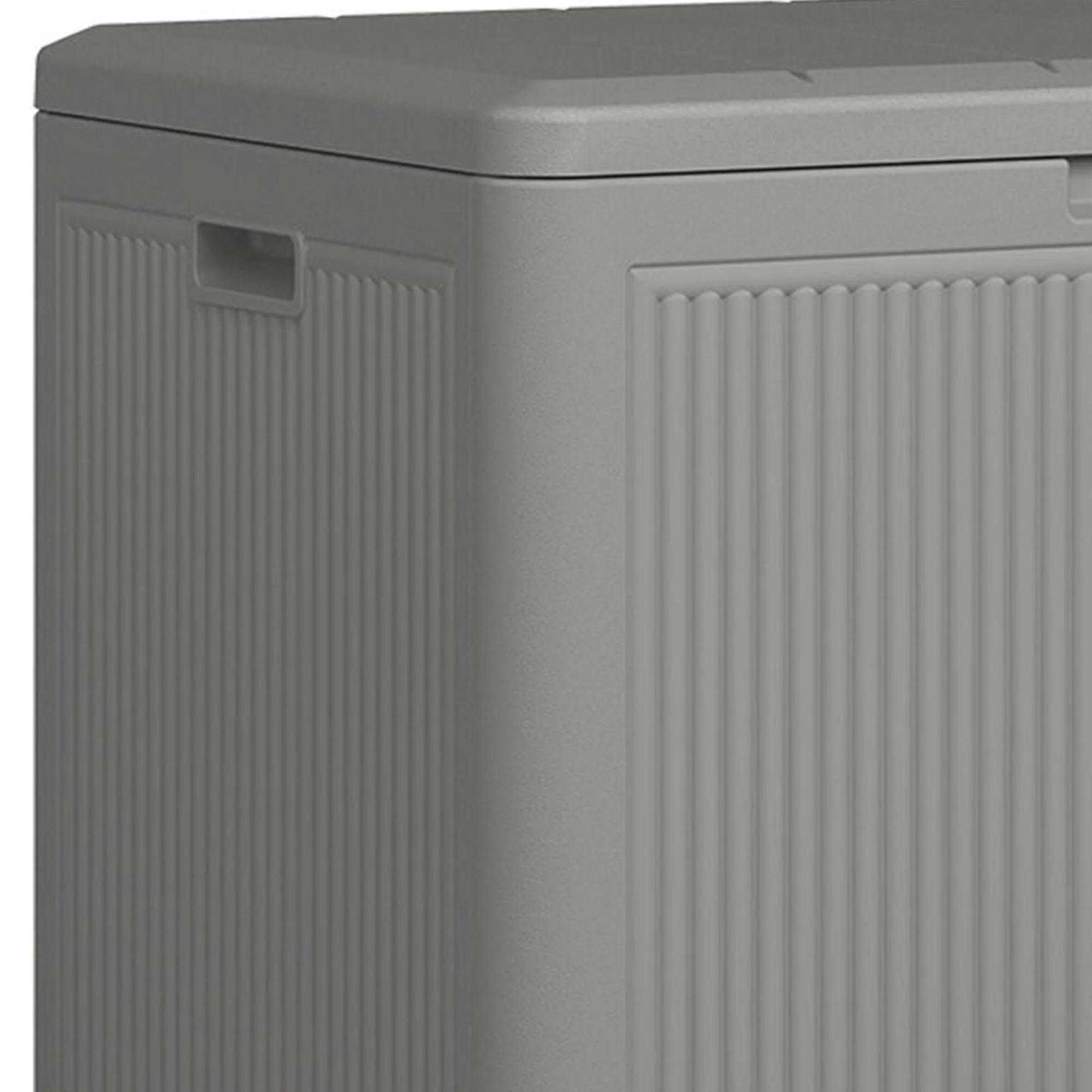 Suncast 22 Gallon Indoor Outdoor Small Patio Deck Storage Box, Stoney (3 Pack) - Image 4
