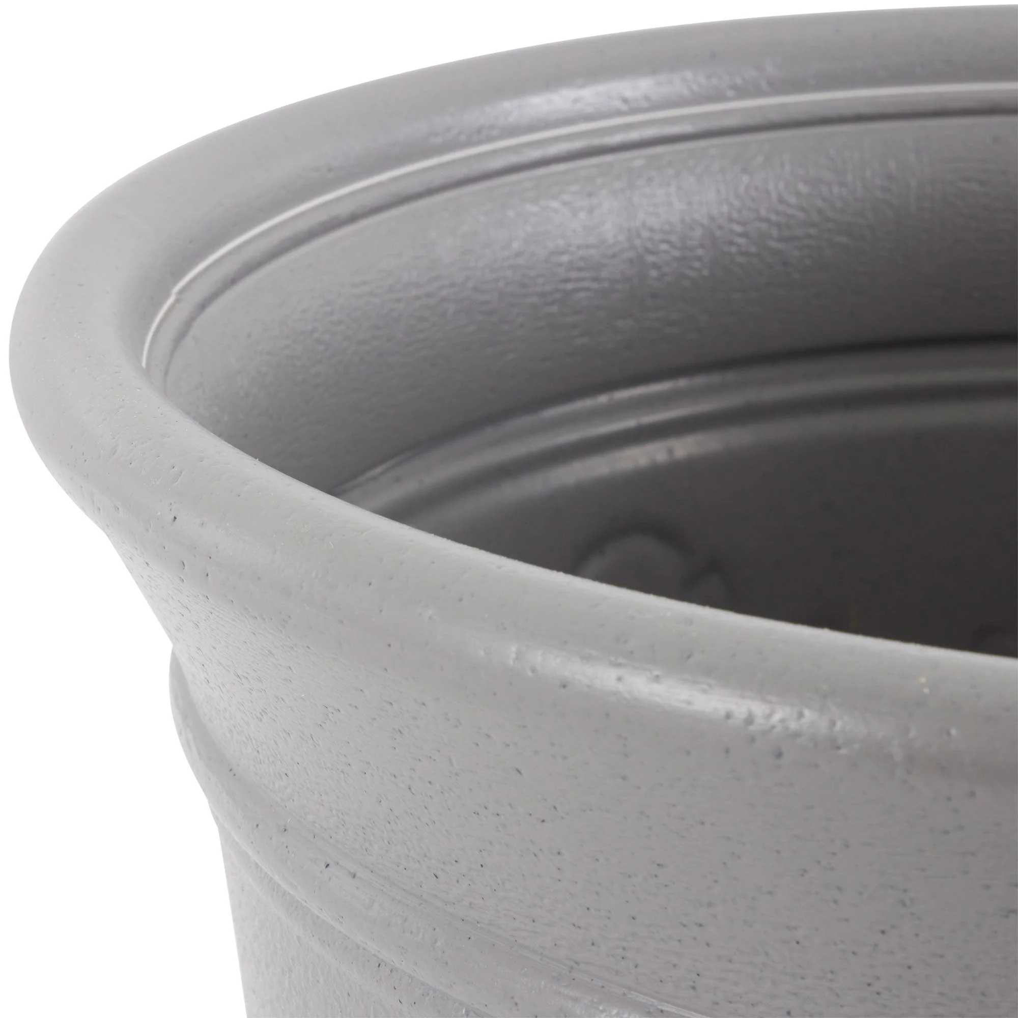 Suncast 300 Foot Heavy Duty 5 Gallon Decorative Garden Hose Pot, Gray (4 Pack) - Image 6