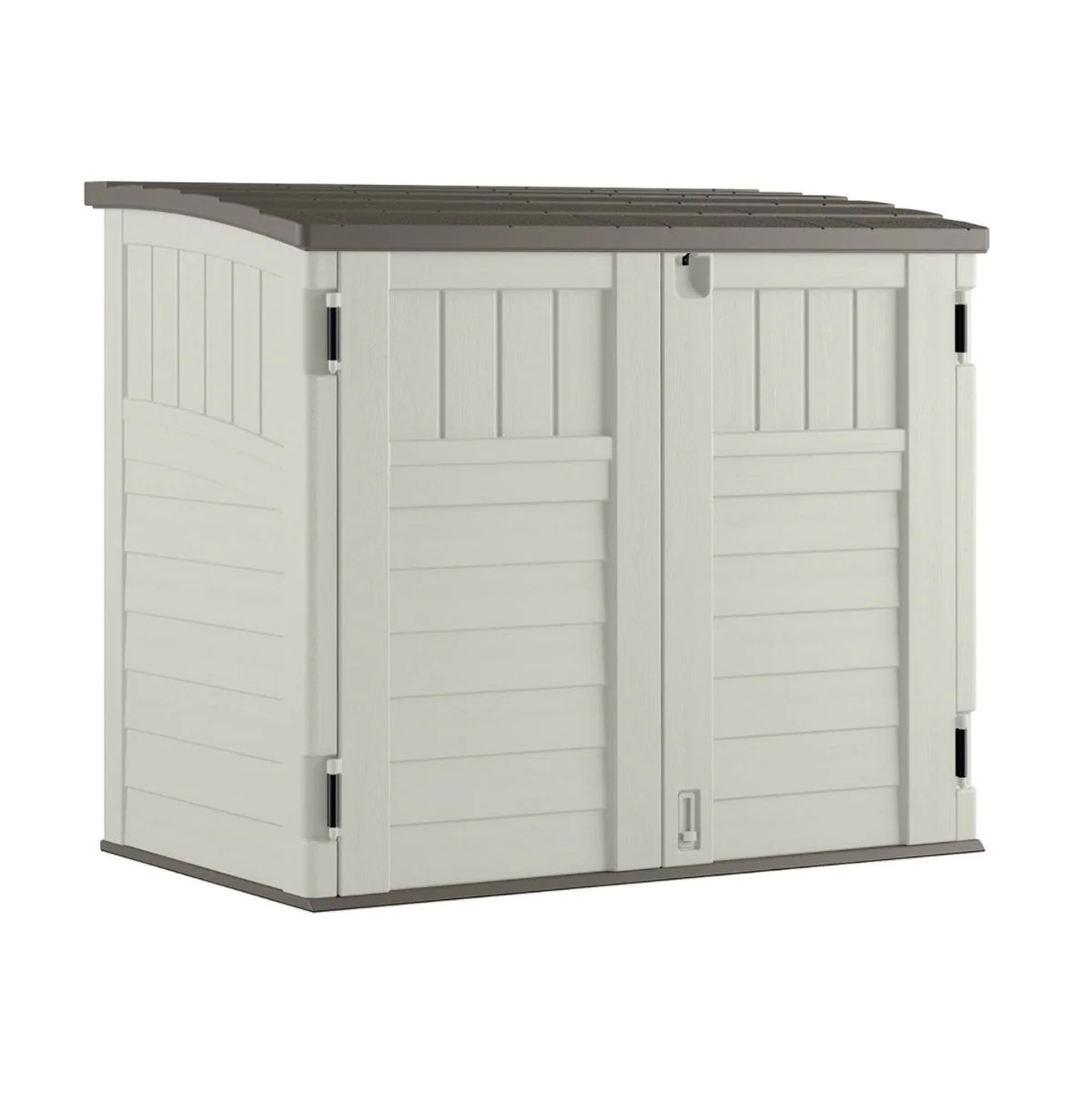 Suncast 34 Cubic Feet Horizontal Backyard Storage Stow Away Shed, Ivory (4 Pack) - Image 2
