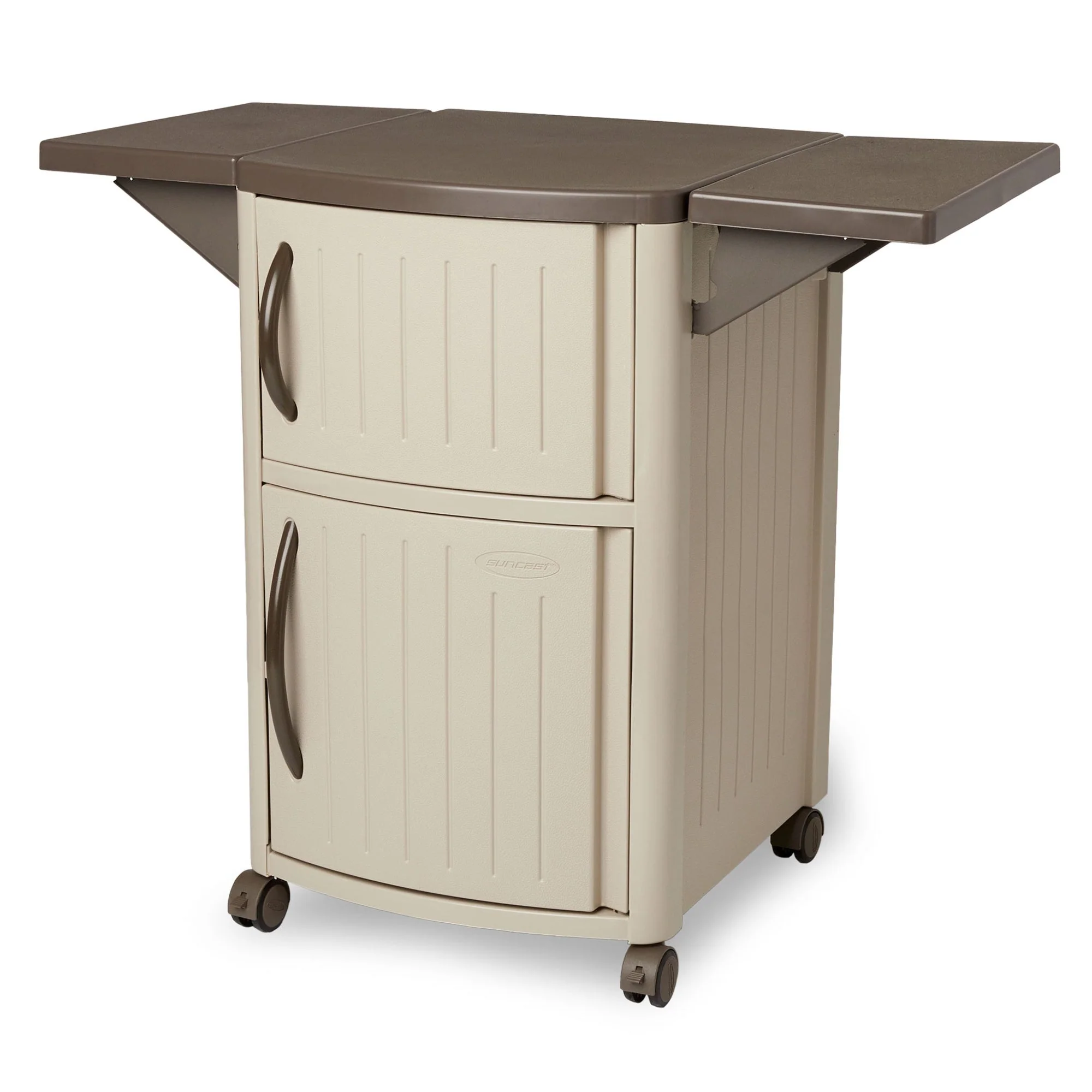 Suncast DCP2000 Portable Outdoor Patio Prep Serving Station Table and Cabinet - Image 7