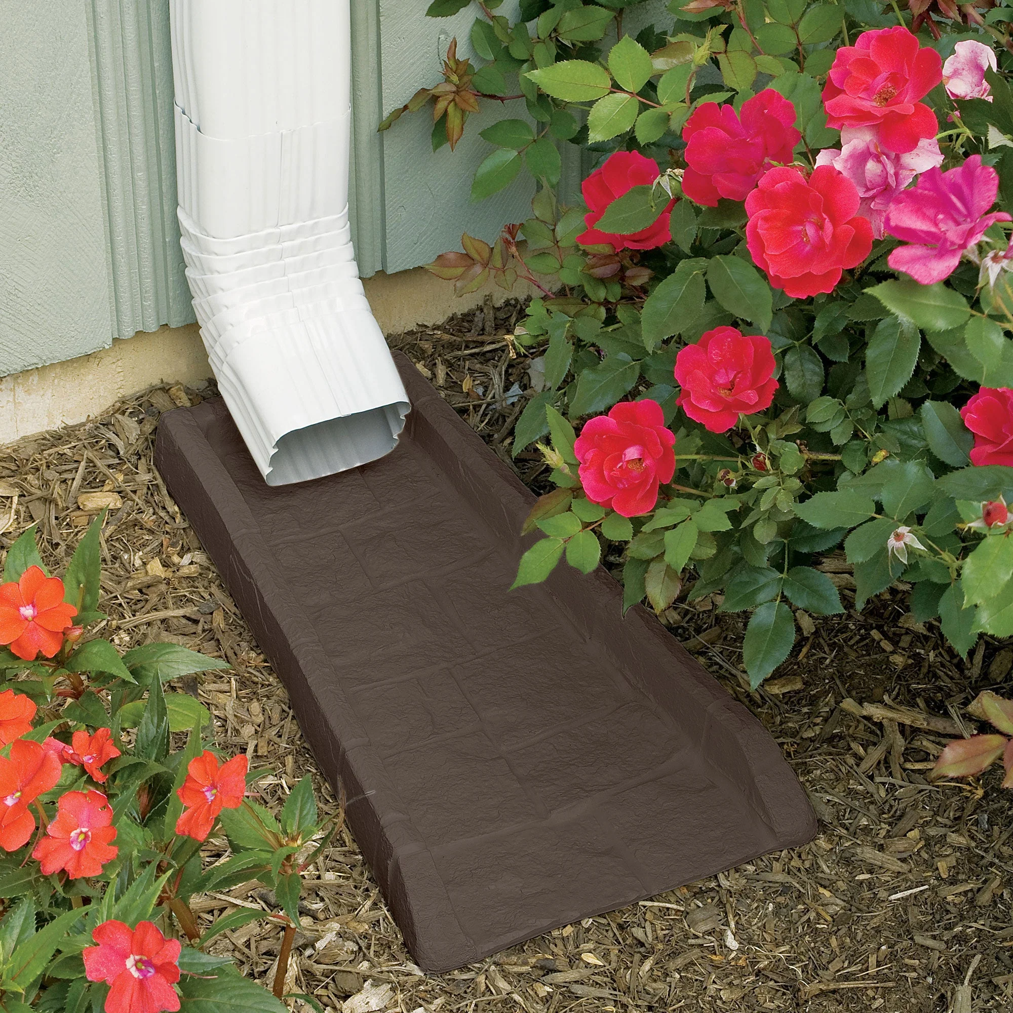 Suncast Decorative Splash Rain Gutter Drain Block Replacement Guard (10 Pack) - Image 3