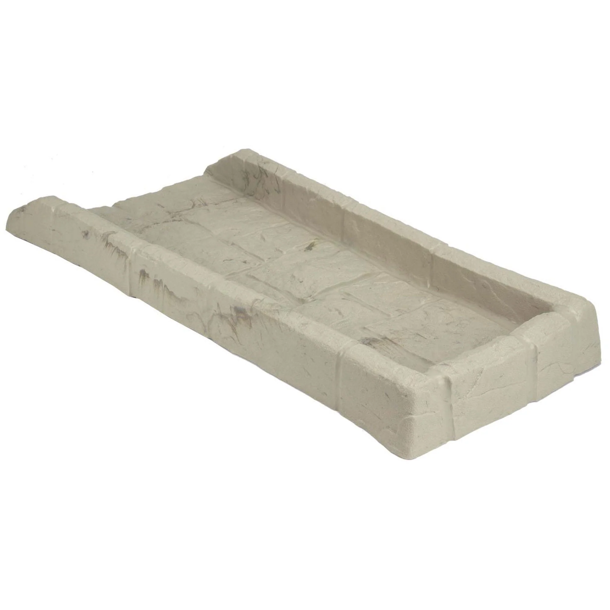 Suncast SB24 Decorative Rain Gutter Downspout Garden Splash Block Taupe (3 Pack) - Image 7
