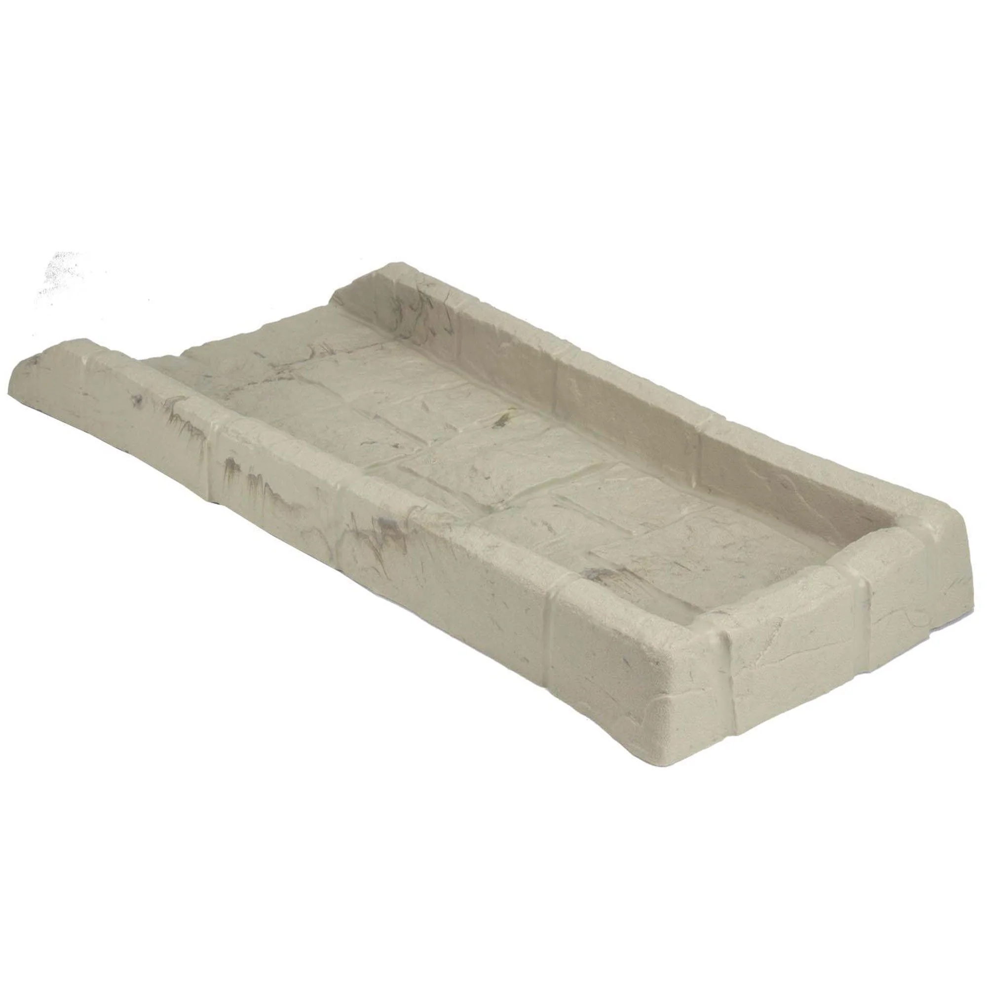 Suncast SB24 Decorative Rain Gutter Downspout Splash Block, Light Taupe (4 Pack) - Image 8