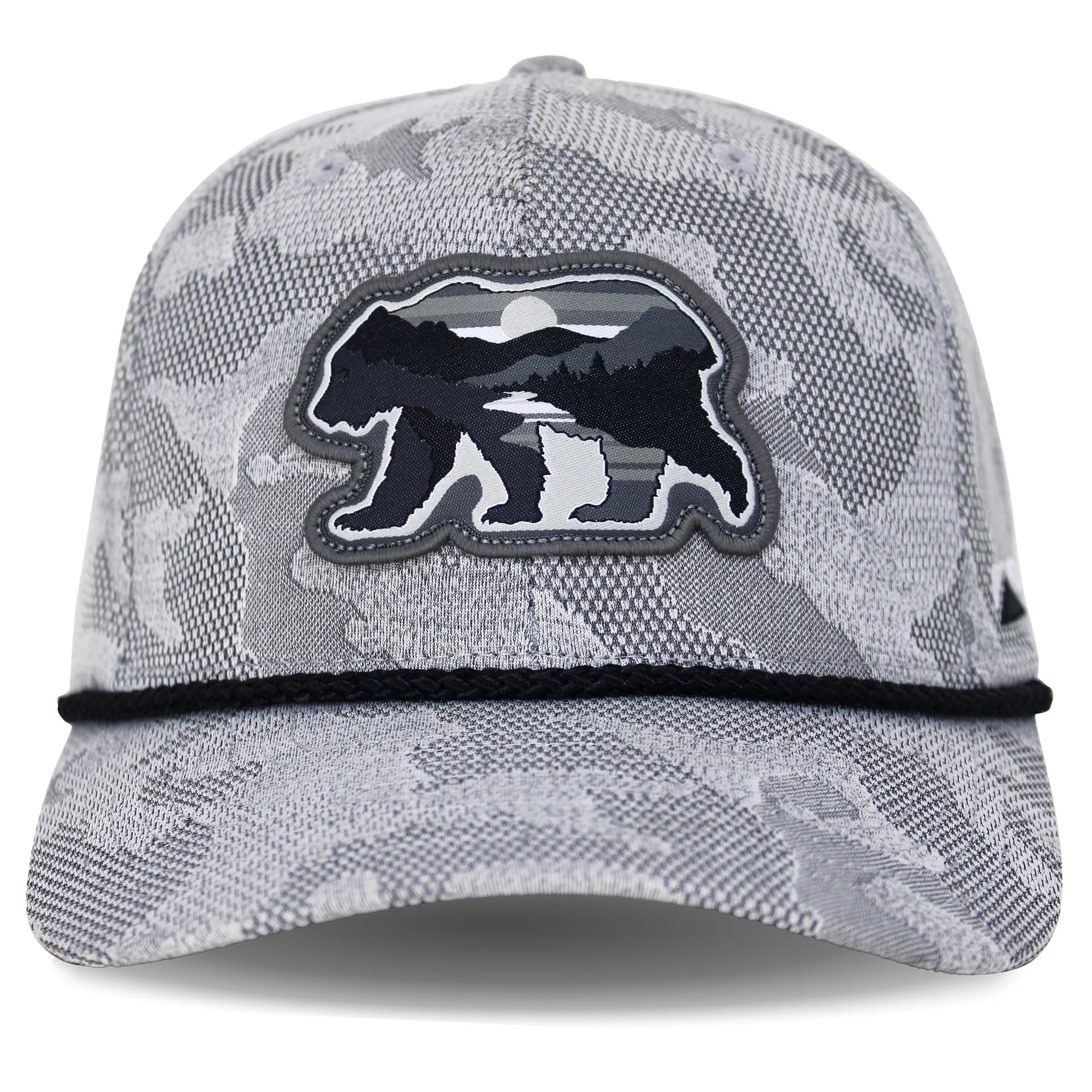Sunset Bear Cloud Texture 5-Panel Rope Cap - Image 6