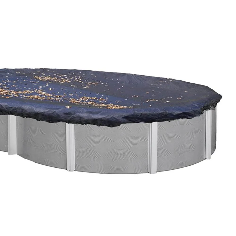 Swimline 15x30 Ft. Heavy Duty Oval Above Ground Winter Swimming Pool Cover, Blue - Image 4