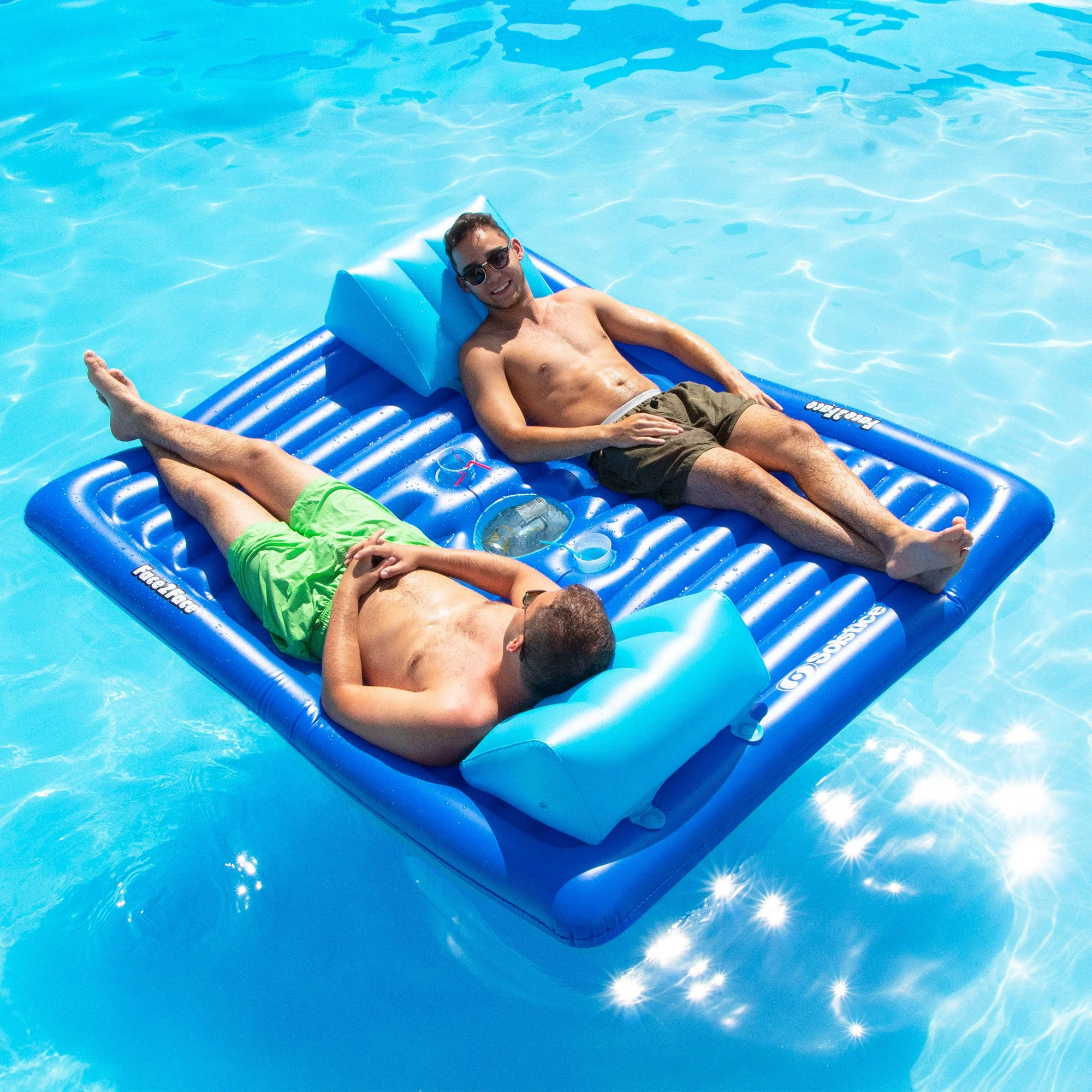Swimline 16141SF Swimming Pool Inflatable Durable Floating 2 Person Air Mattress - Image 6