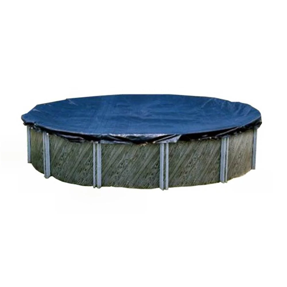 Swimline 21 Foot Round Above Ground Winter Swimming Pool Cover, Blue (2 Pack) - Image 2