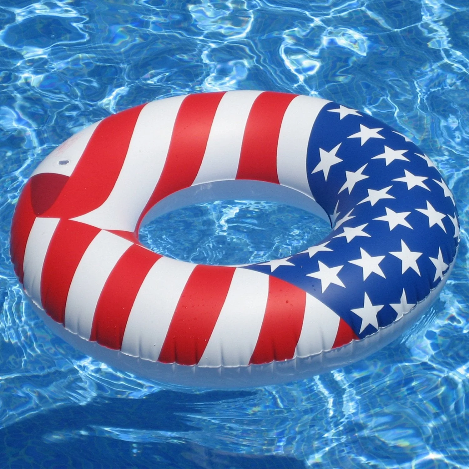 Swimline 36 Inch Inflatable American Flag Swimming Pool Tube Float (6 Pack) - Image 4