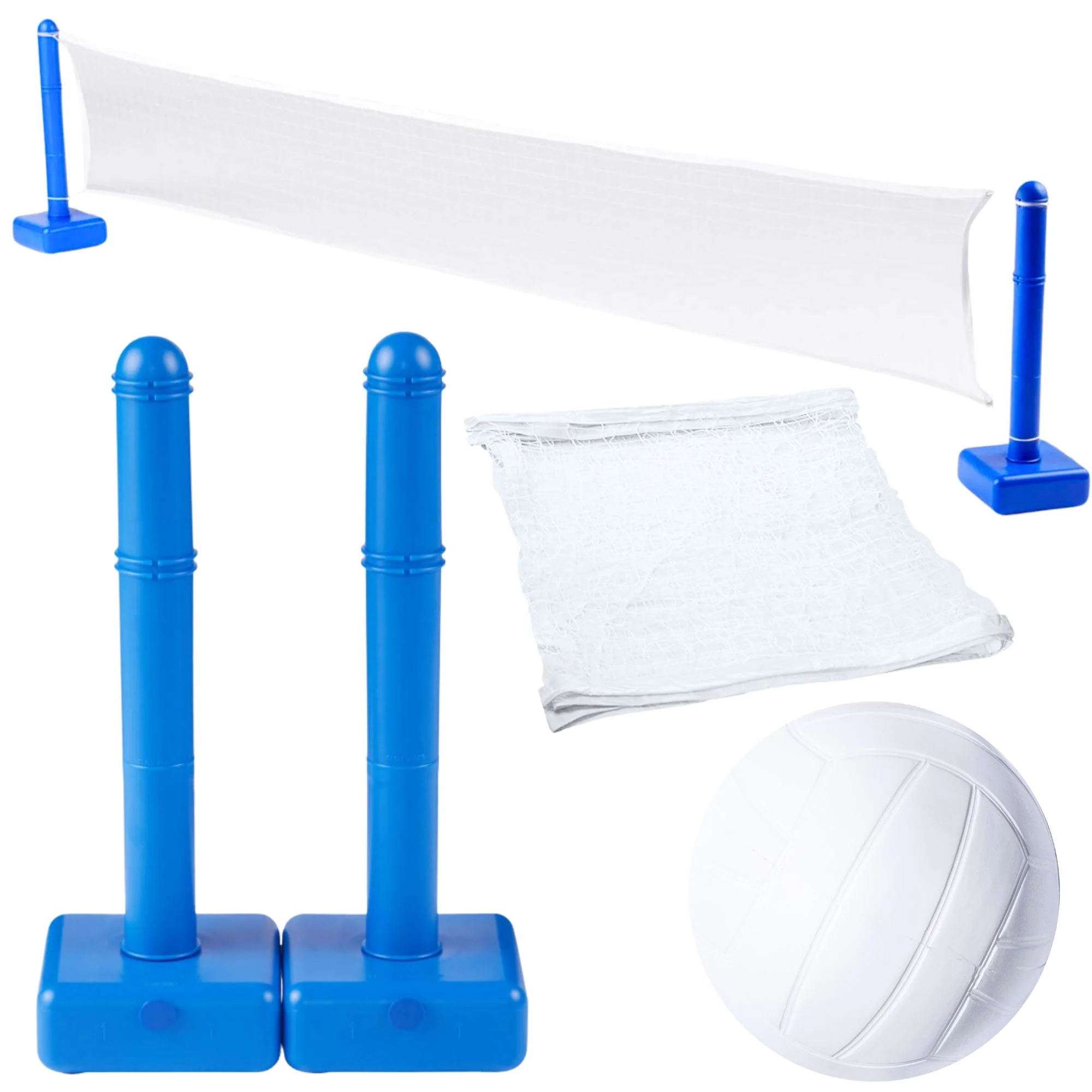 Swimline 9186 Cross Inground Swimming Pool Fun Volleyball Net Game Water Set