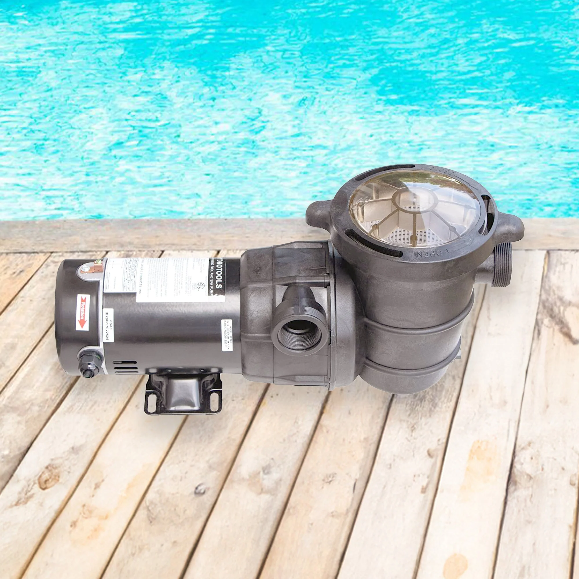 Swimline HydroTools Hydro Flo 1.0 HP 5280 GPH 3450 RPM Horizontal Discharge Pump - Image 8