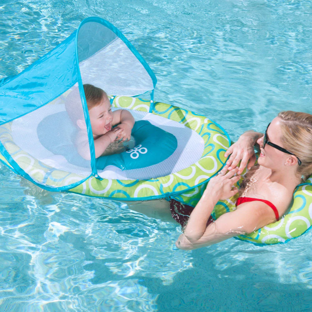 Swimways Mommy and Me Baby 9 to 24 Months Spring Float w/ Canopy & Bed (2 Pack) - Image 4