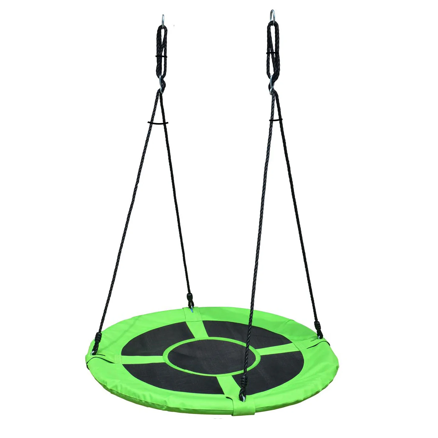 Swinging Monkey Giant 40 Inch Web Fabric Outdoor Family Play Saucer Swing, Green - Image 2
