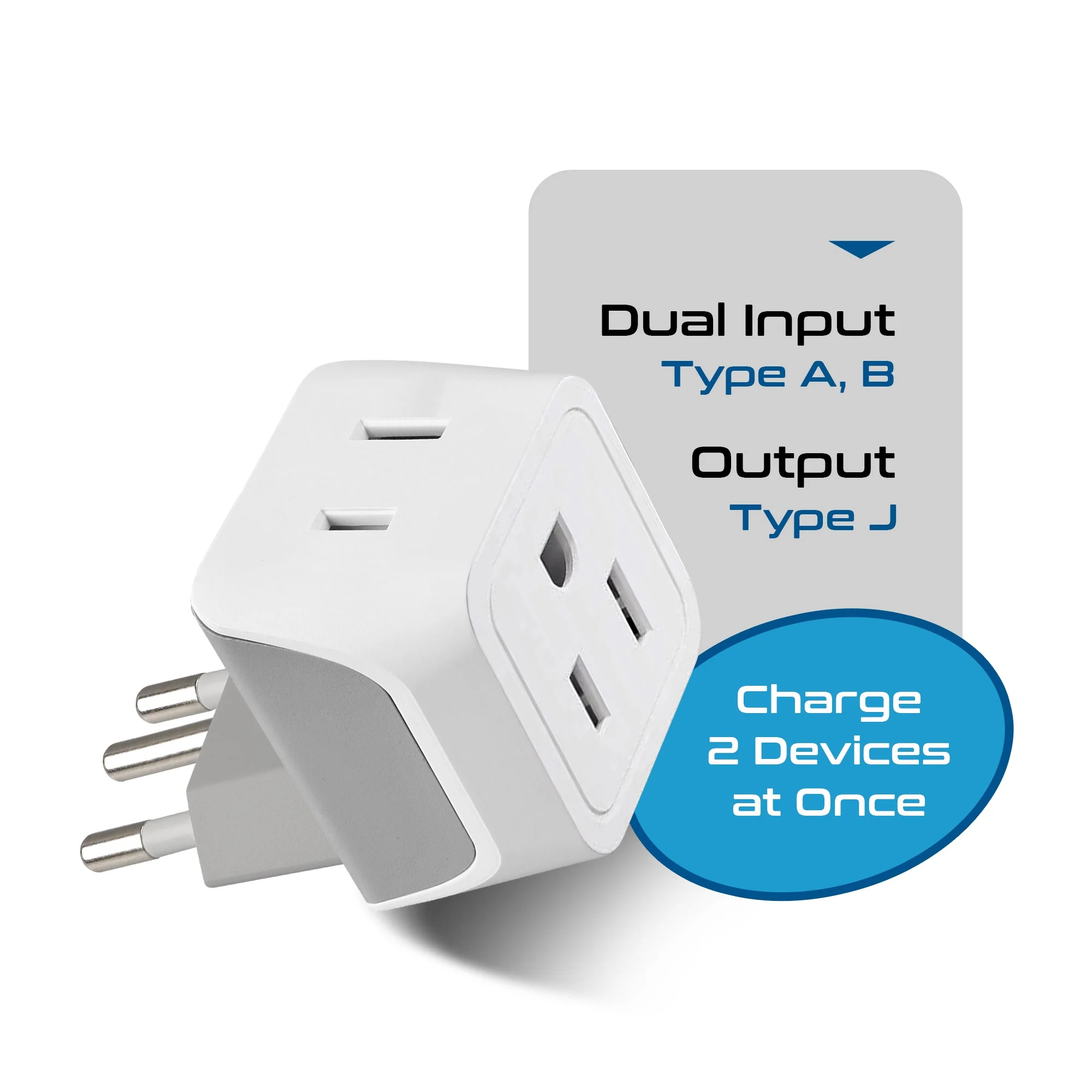 Switzerland Travel Adapter - Type J - Ultra Compact (CT-11A, 3 Pack) - Image 5