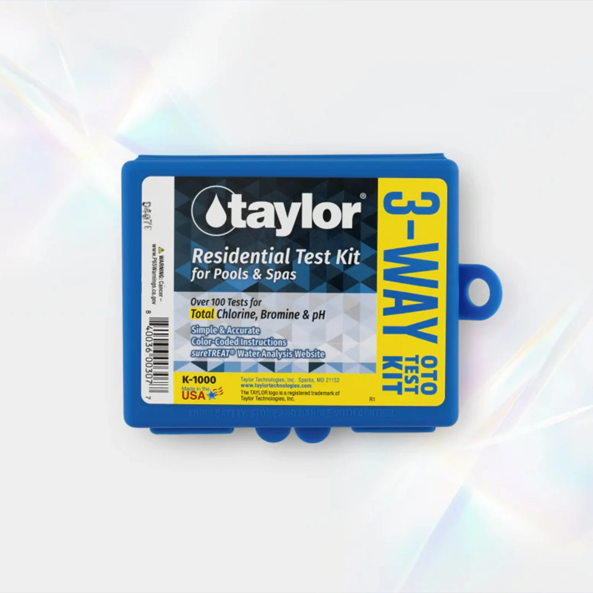 Taylor K-1000 Basic Residential OT DPD Swimming Pool & Spa Test Kit 3-Way K1000 - Image 3