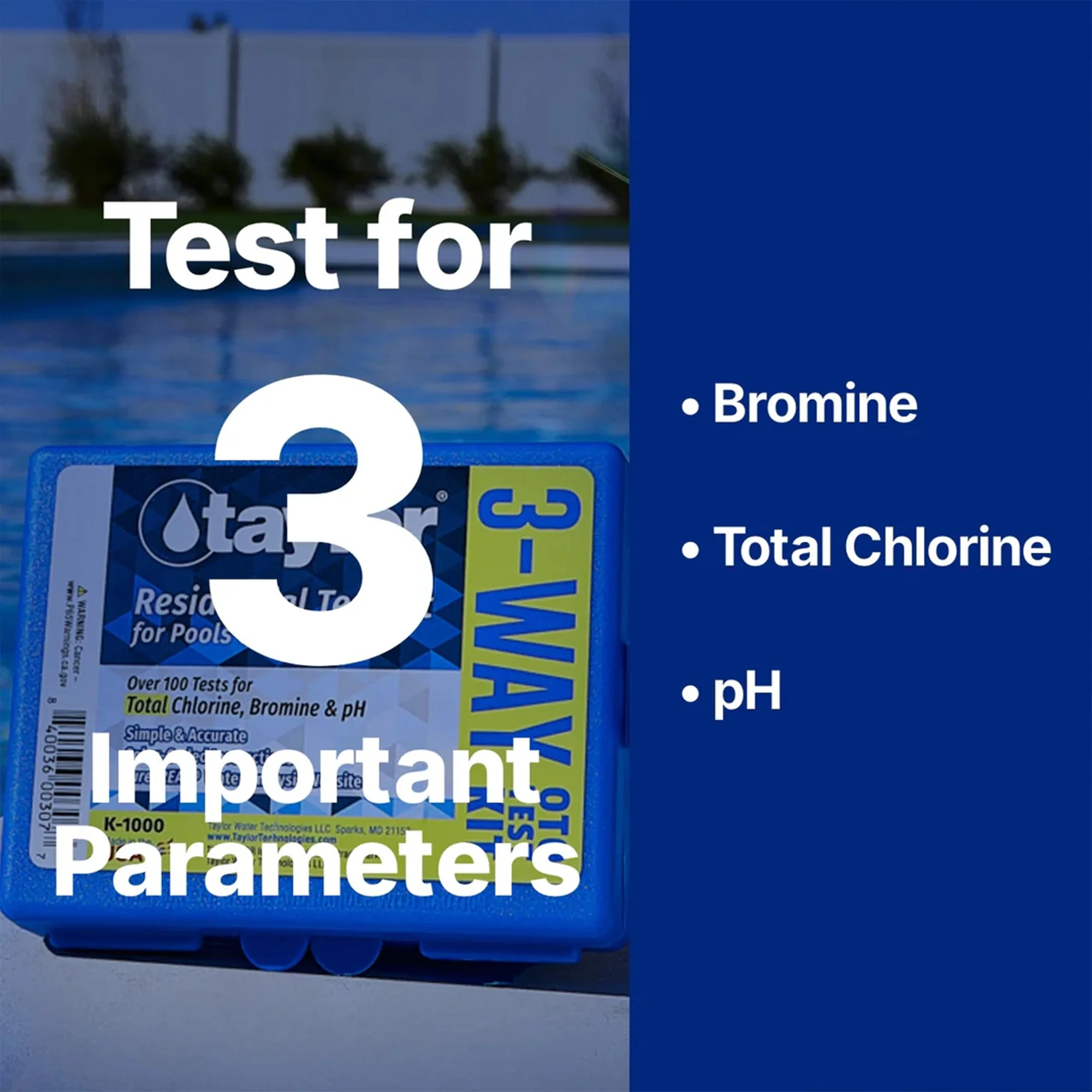 Taylor K-1000 Basic Residential OT DPD Swimming Pool & Spa Test Kit 3-Way K1000 - Image 5