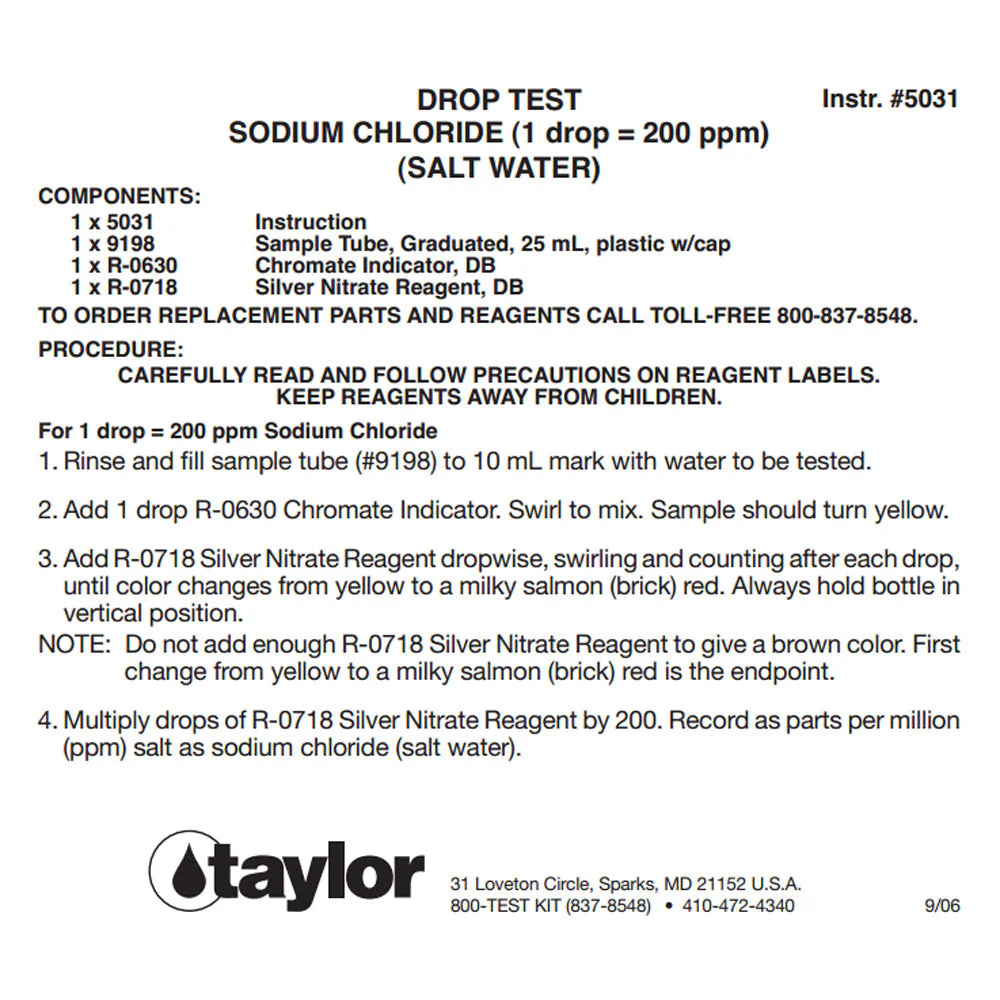 Taylor Magnetic Stirrer Speedstir StartUp Pack w/ Complete FAS-DPD Pool Test Kit - Image 8