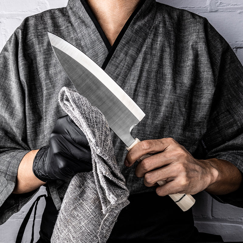 Terra Chef Knife with Faux Ivory Handle - Image 5