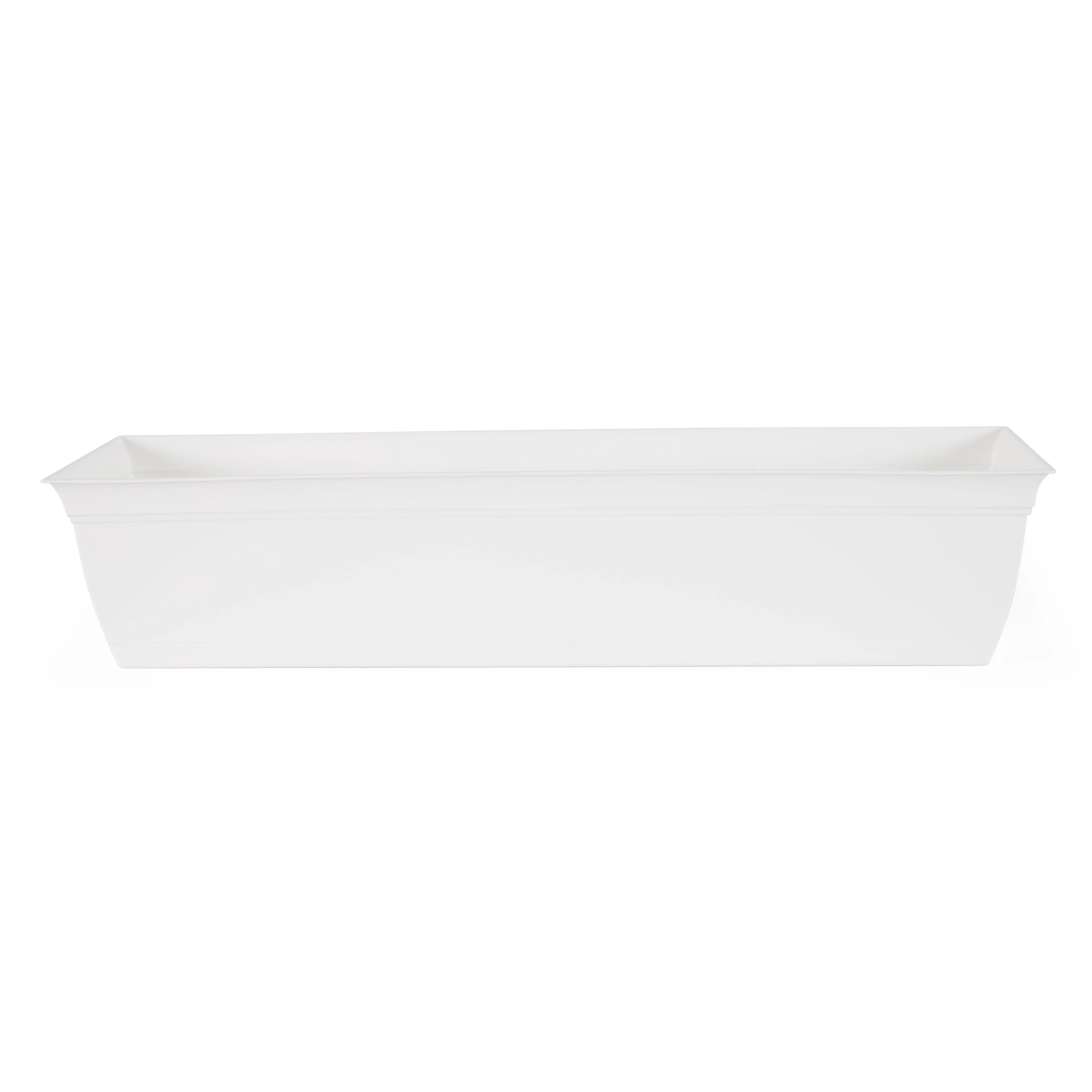 The HC Companies 30 Inch Eclipse Window Flower Box with Removable Saucer, White - Image 5
