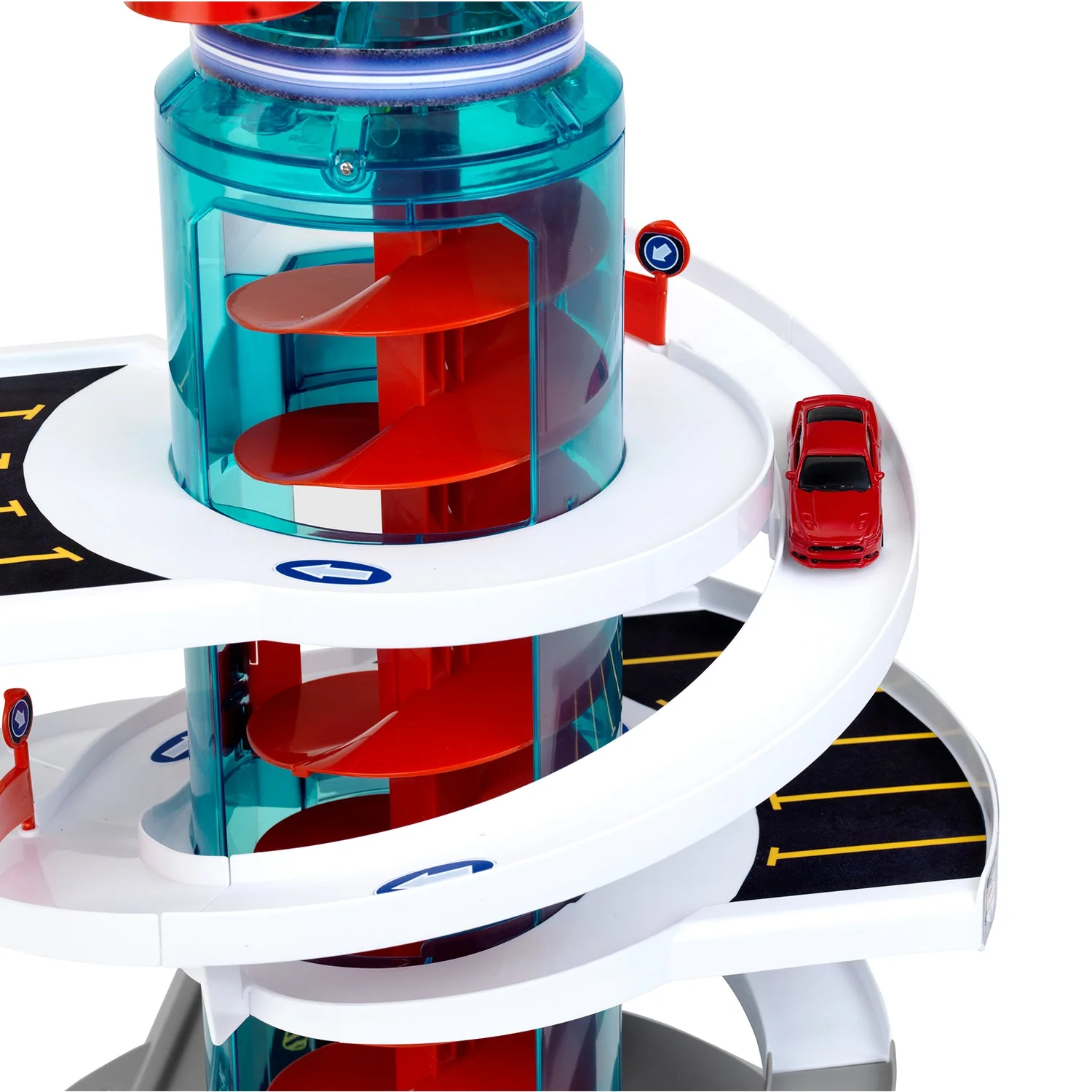 Theo Klein Bosch Car Service Helix Shaped Parking Garage Toy for Kids 3 and Up - Image 6