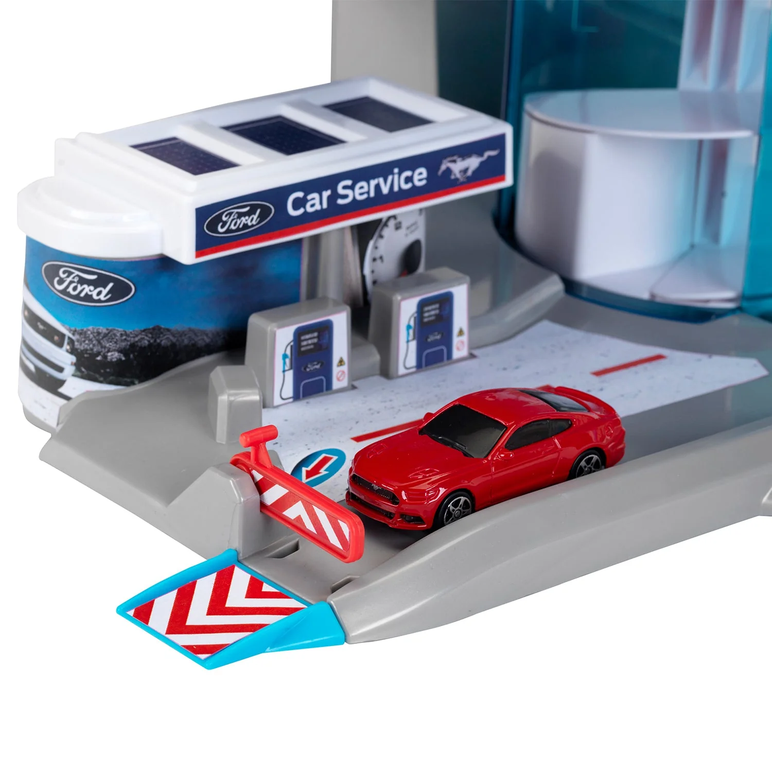 Theo Klein Ford Car Service Helix Parking Garage Toy Playset for Kids 3 and Up - Image 9