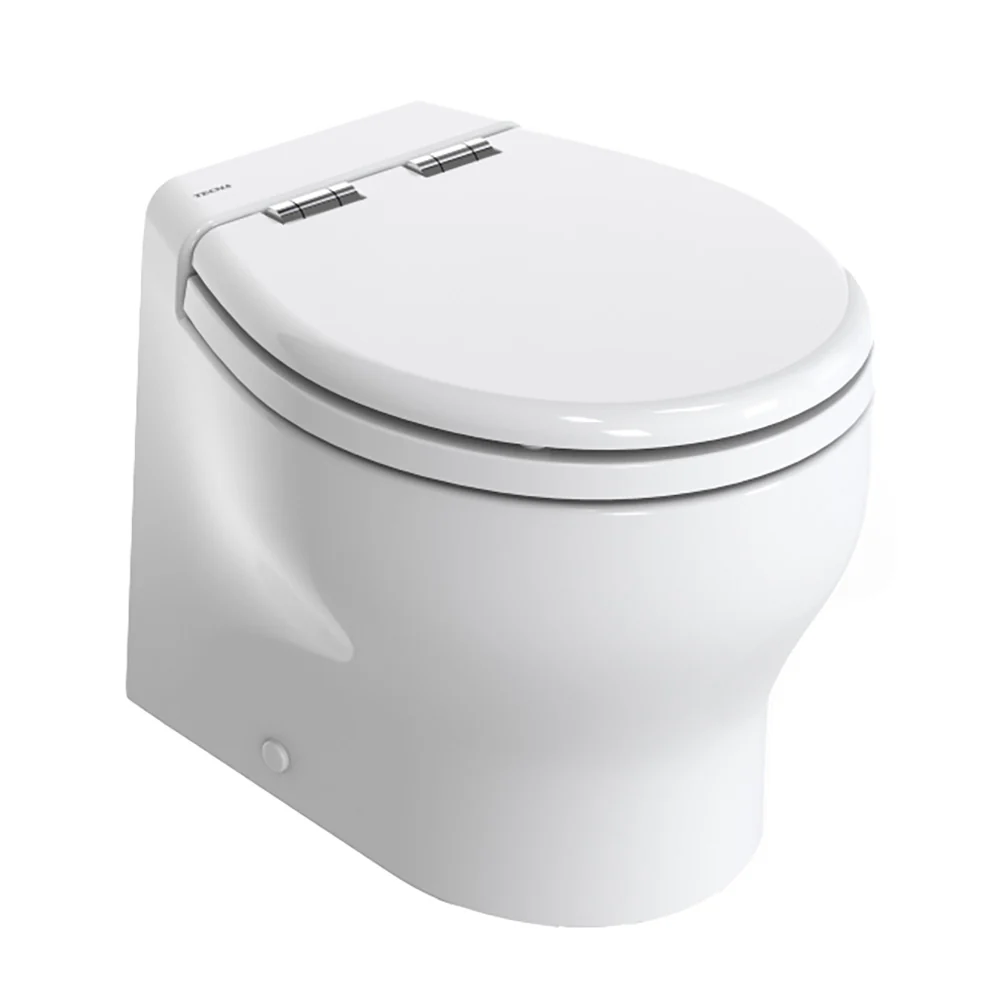 Thetford Silence 2G w/Wood Polyester Soft Close Seat Standard Solenoid - Short, White, 12V